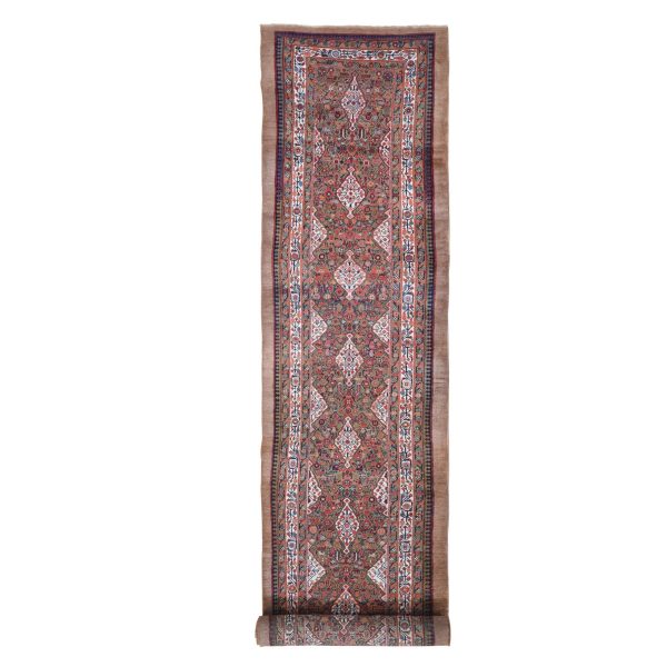 3'6"x17'4" Antique Persian Serab XL and Wide Camel Hair Runner Full Pile Good Condition Pure Wool Hand Knotted Oriental Rug HR66593