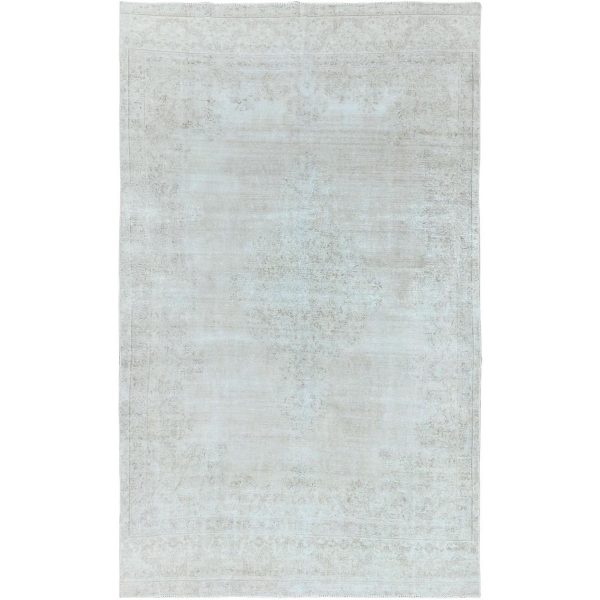 7'6"x12'10" Beige, Vintage Persian Kerman, Distressed Look, Worn Wool, Sheared Low, Hand Knotted, Oriental Rug HR61724