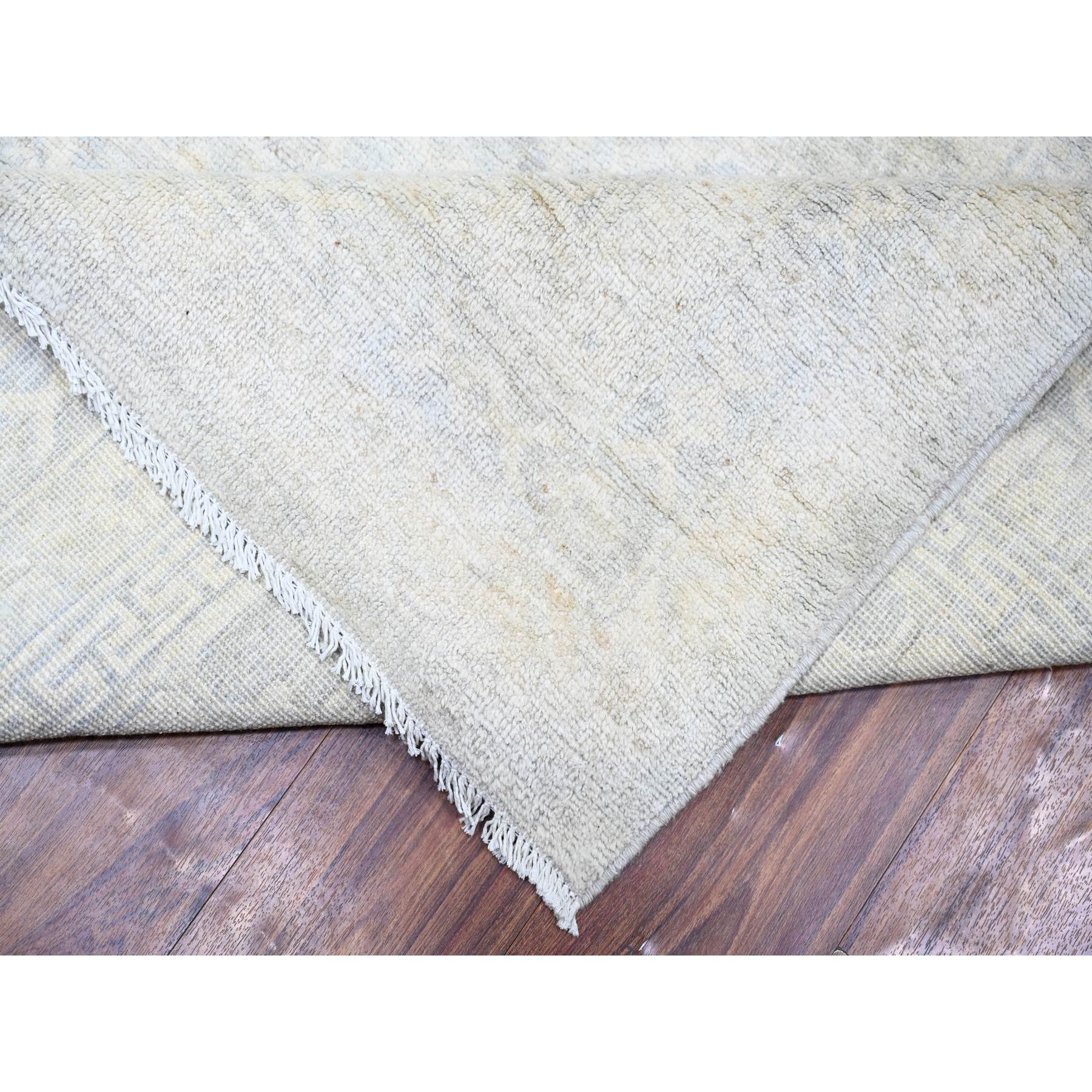 12'x14'3" Marian Blue, Stone Washed Peshawar Natural Dyes, Pure Wool Hand Knotted, Oversized Oriental Rug HR74177 - Image 7