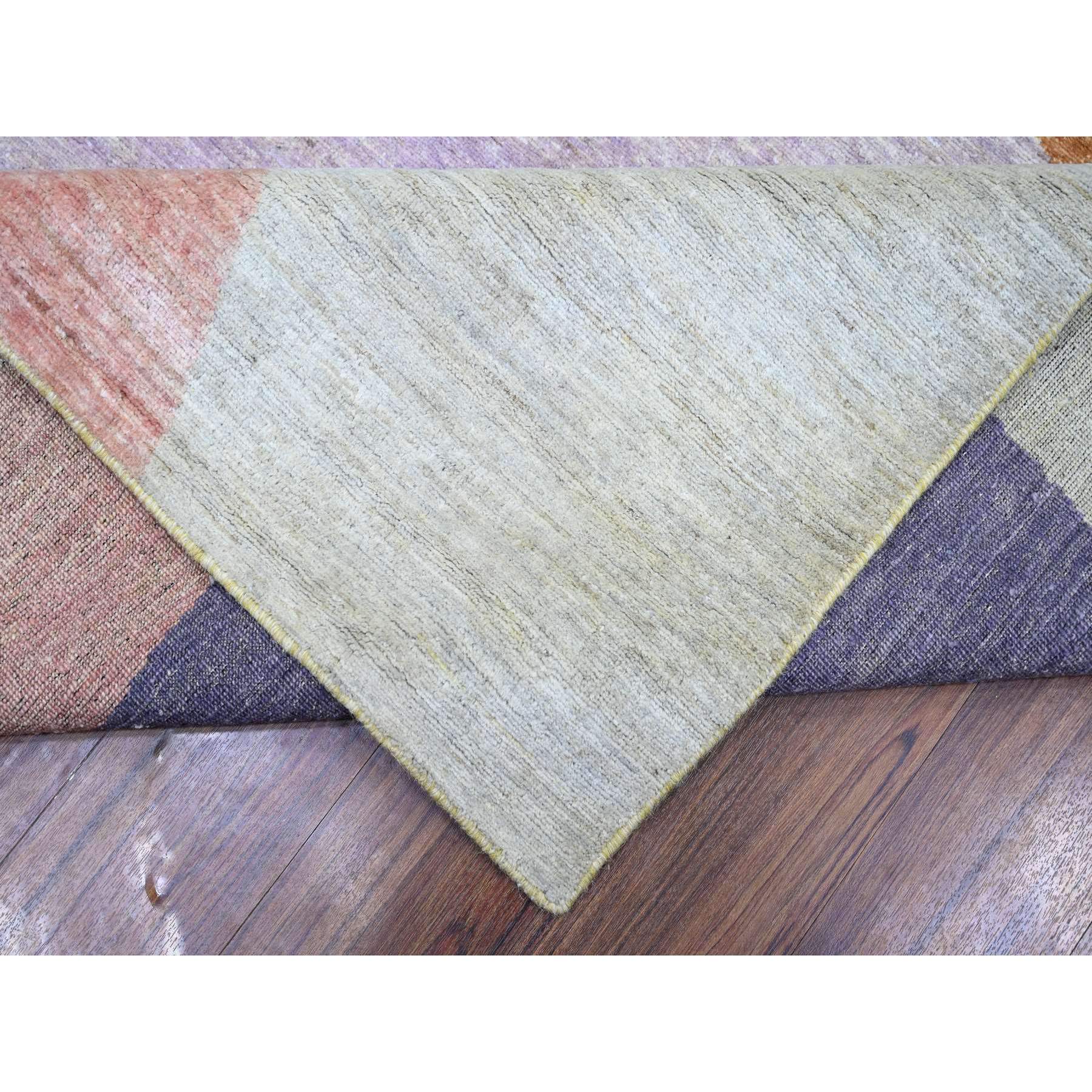 10'x13'9" Colorful, The Circles Design Vegetable Dyes, 100% Wool Hand Knotted, Oriental Rug HR74288 - Image 7