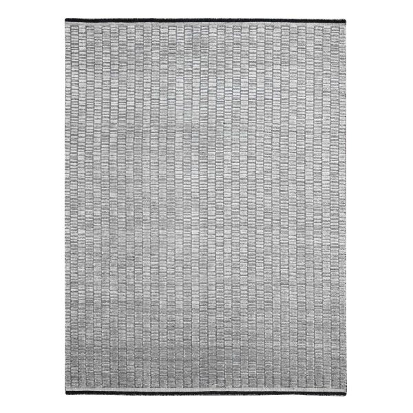 7'10"x10' Gray and Black, Modern Textured Roman Floor Design, Wool and Plant Based Silk, Hand Loomed, Oriental Rug HR84307