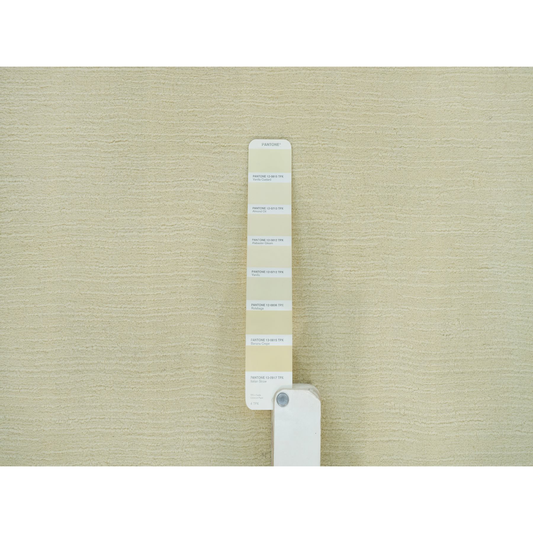 2'x3' Photon White, Thick and Plush, Modern Plain Loom Knotted Wool and Plant Based Silk, Mat Oriental Rug HR90174 - Image 4