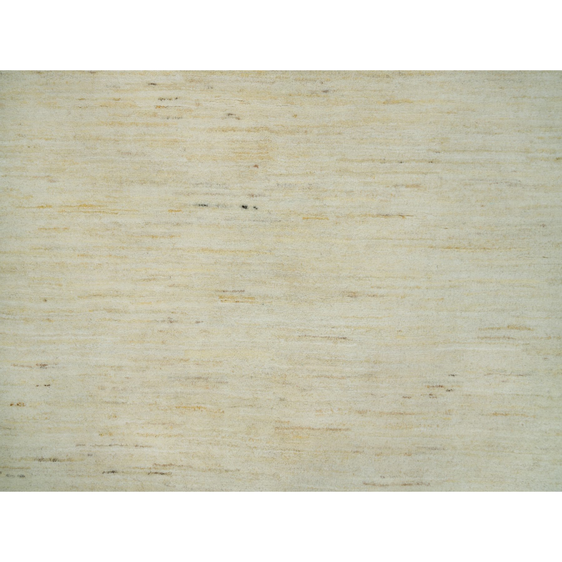 4'1"x10' Macadamia White, Thick and Plush, Soft to The Touch, Lori Buft Gabbeh Plain Design, Hand Knotted Persian Wool, Oriental Wide Runner Rug HR90399 - Image 5