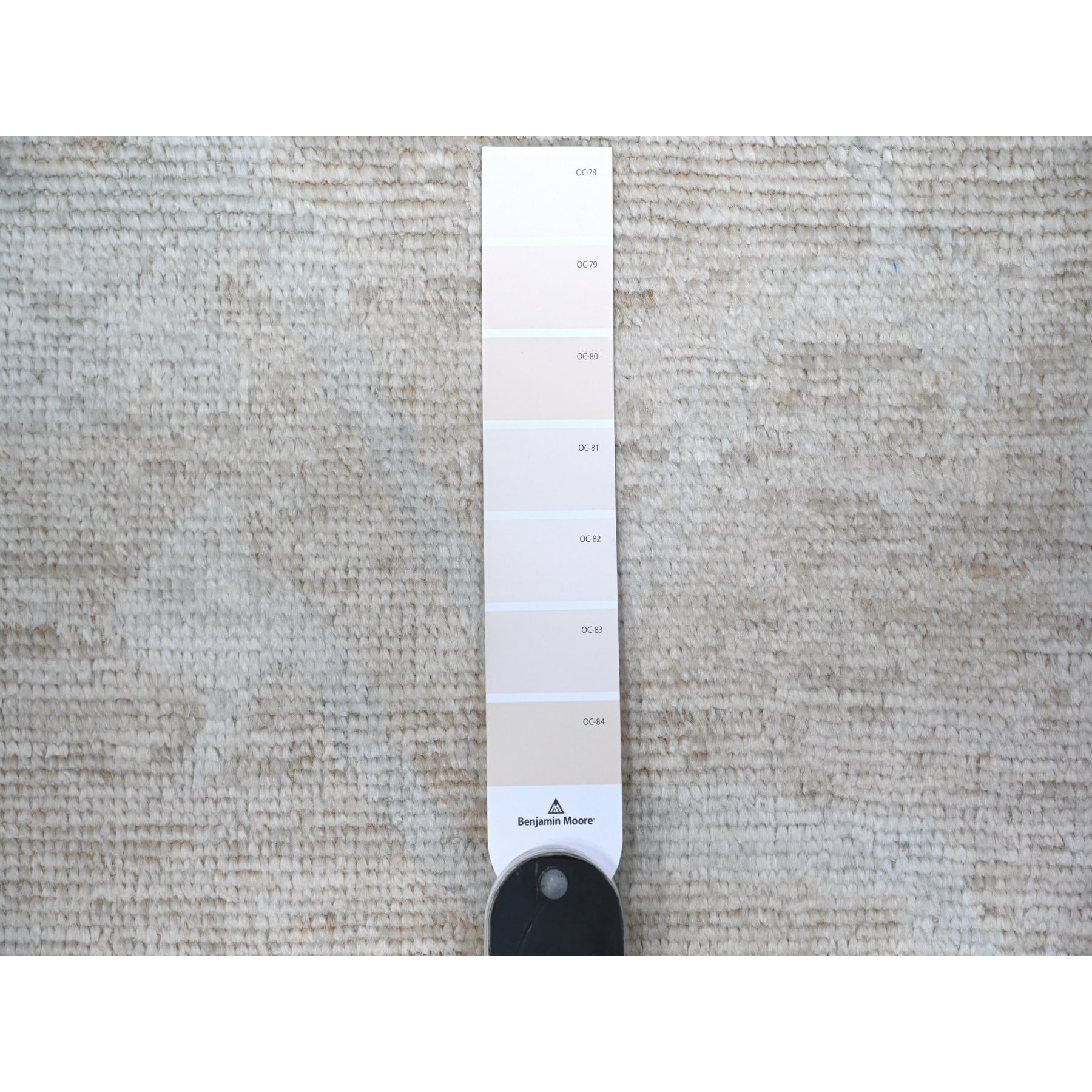 8'9"x12'5" Apricot Orange, Faded Out Afghan Angora Oushak, Vegetable Dyes with Shiny Wool, Hand Knotted Oriental Rug HR88579 - Image 8