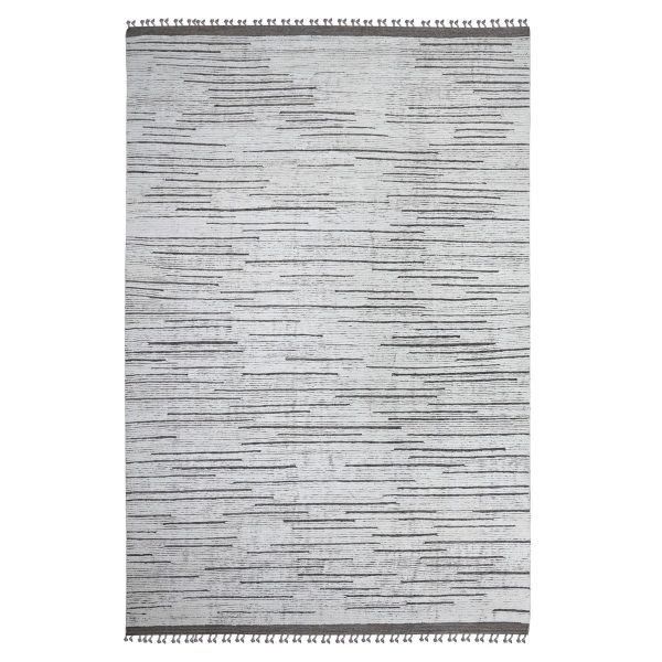 9'x13'2" Snow Cap White, Beni Ourain Moroccan With All Over Line Pattern, Luxurious Pile, Hand Knotted, Soft Pure Wool, Oversized Oriental Rug HR89190