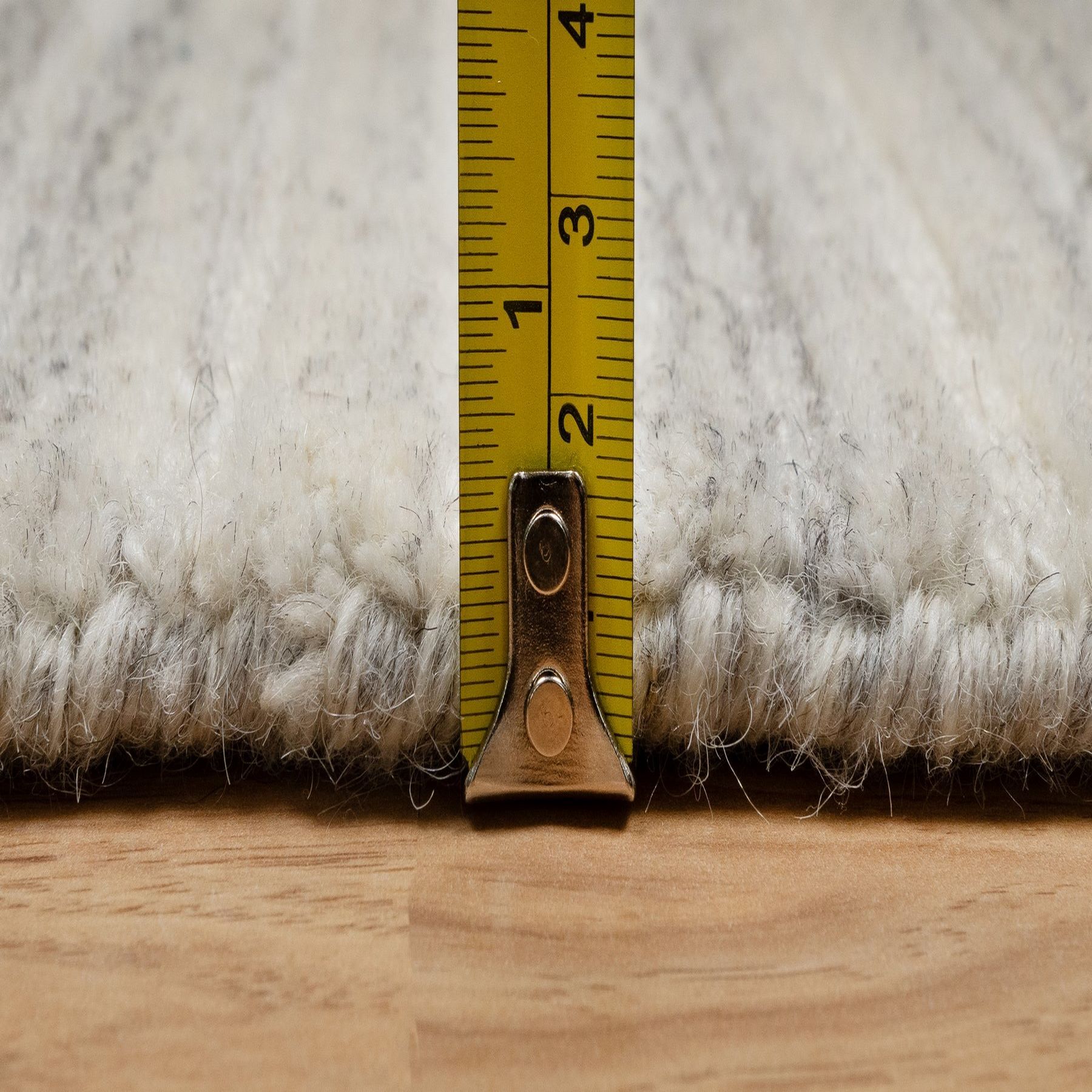 2'7"x10' Khaki Brown, Hand Loomed, Variegated Textured Modern Design, Pure Wool, Thick and Plush, Runner, Oriental Rug HR90716 - Image 7