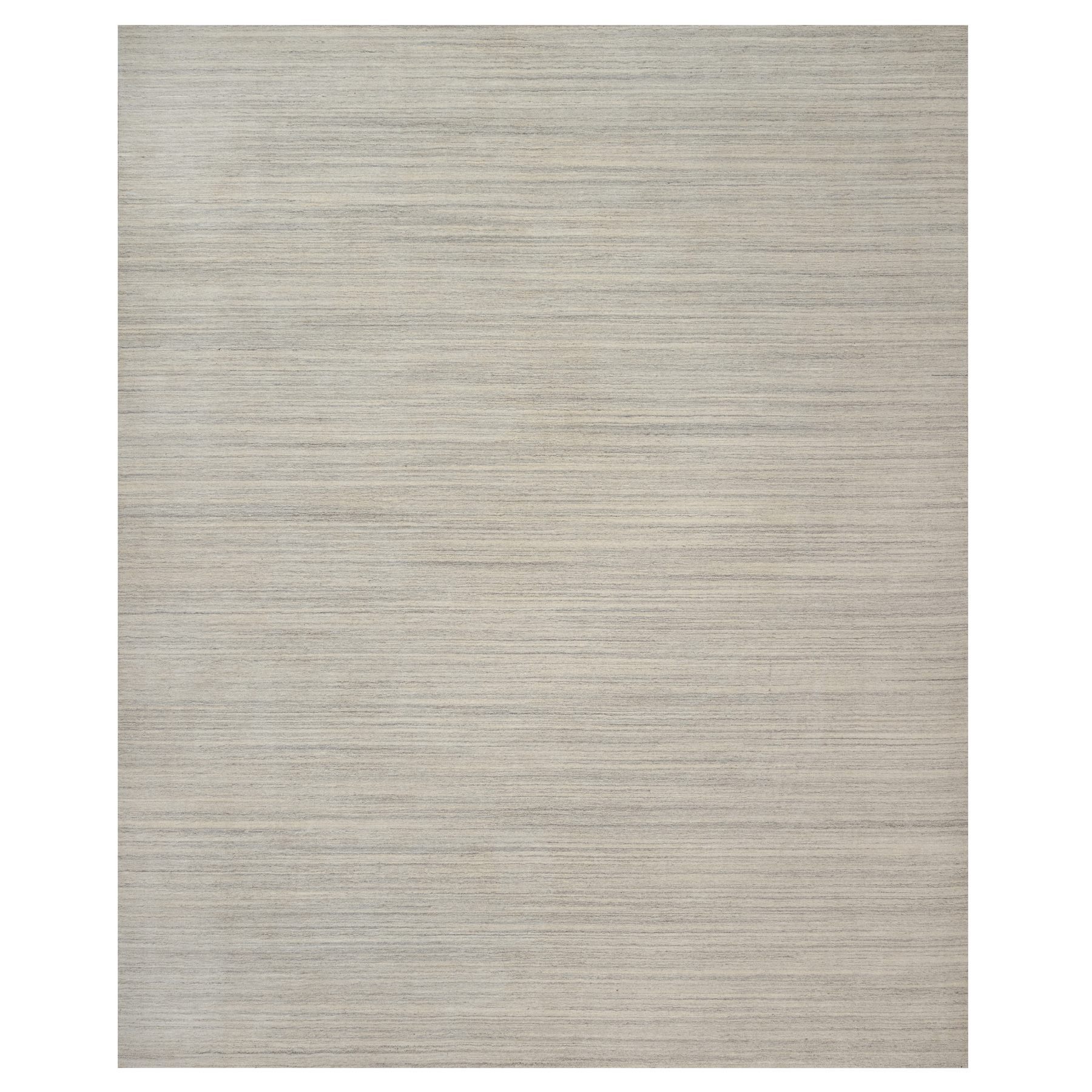 12'x14'9" Beige, Natural Wool, Variegated Textured Modern Design, Hand Loomed, Thick and Plush, Oversized, Oriental Rug HR90790