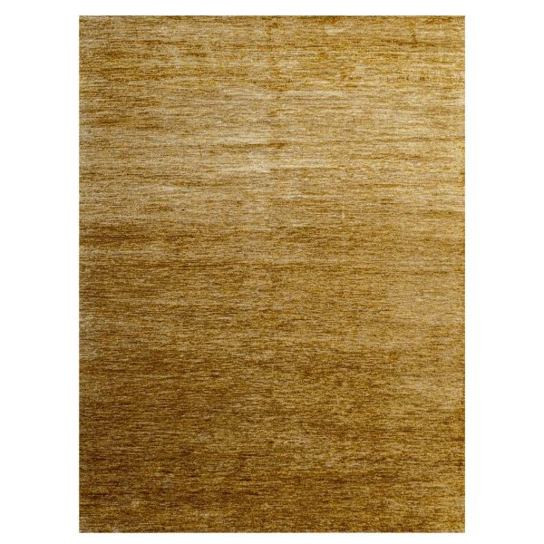 9'x12'1" Copper Brown, Plain Solid Design, Soft to the Touch, Pure Sari Silk, Lush and Plush, Hand Knotted, Oriental Rug HR76072