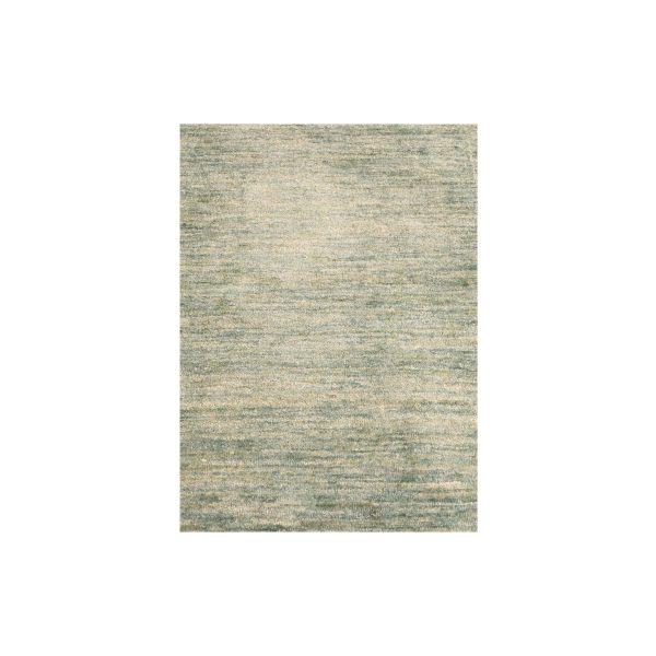 2'x3' Swamp Green, Soft to the Touch, Pure Sari Silk, Hand Knotted, Plain Solid Design, Mat, Oriental Rug HR76099
