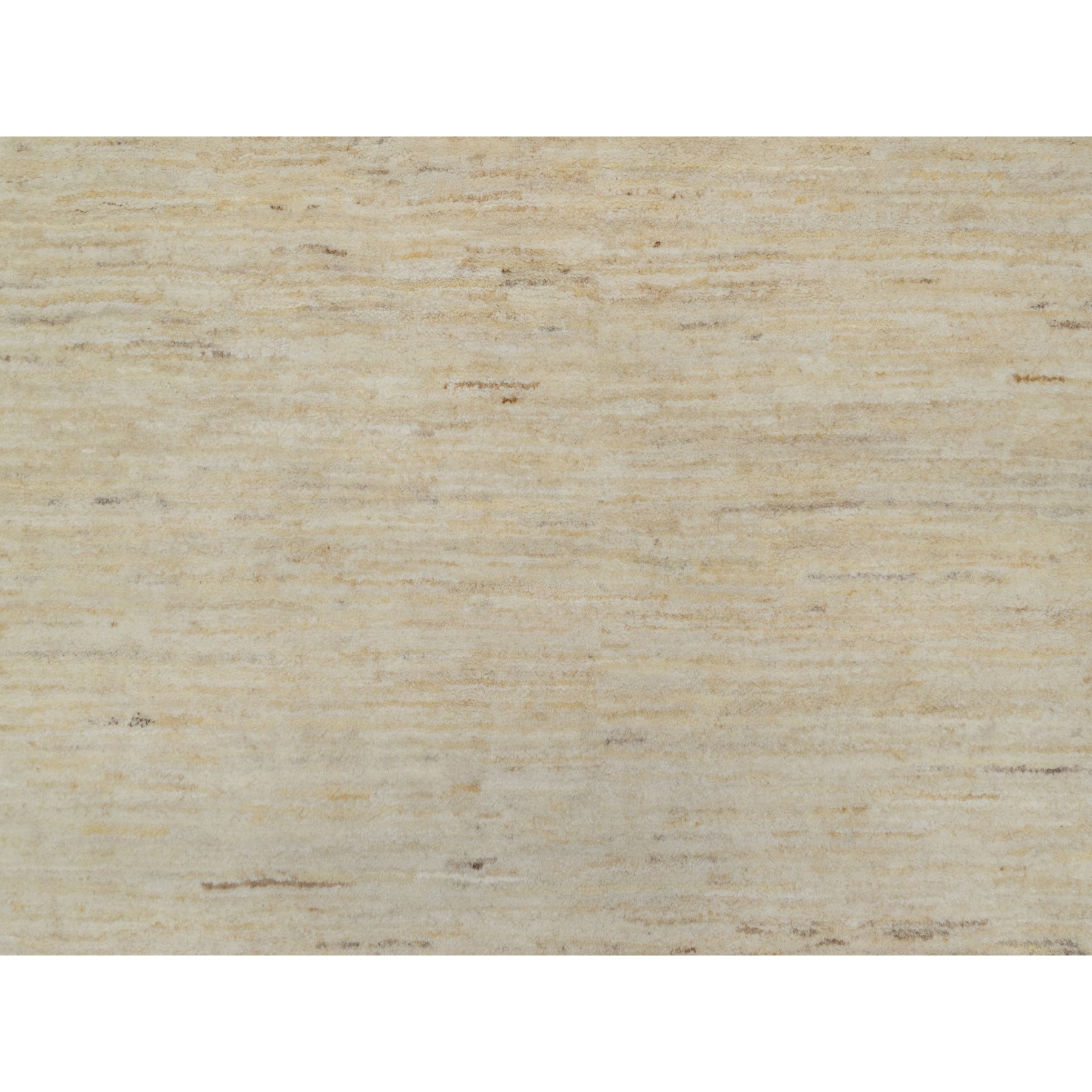 6'4"x9'9" Swan White, Modern, Plain Design, Lori Buft Gabbeh, Thick and Plush, Pure Wool, Hand Knotted, Oriental Rug HR91302 - Image 8