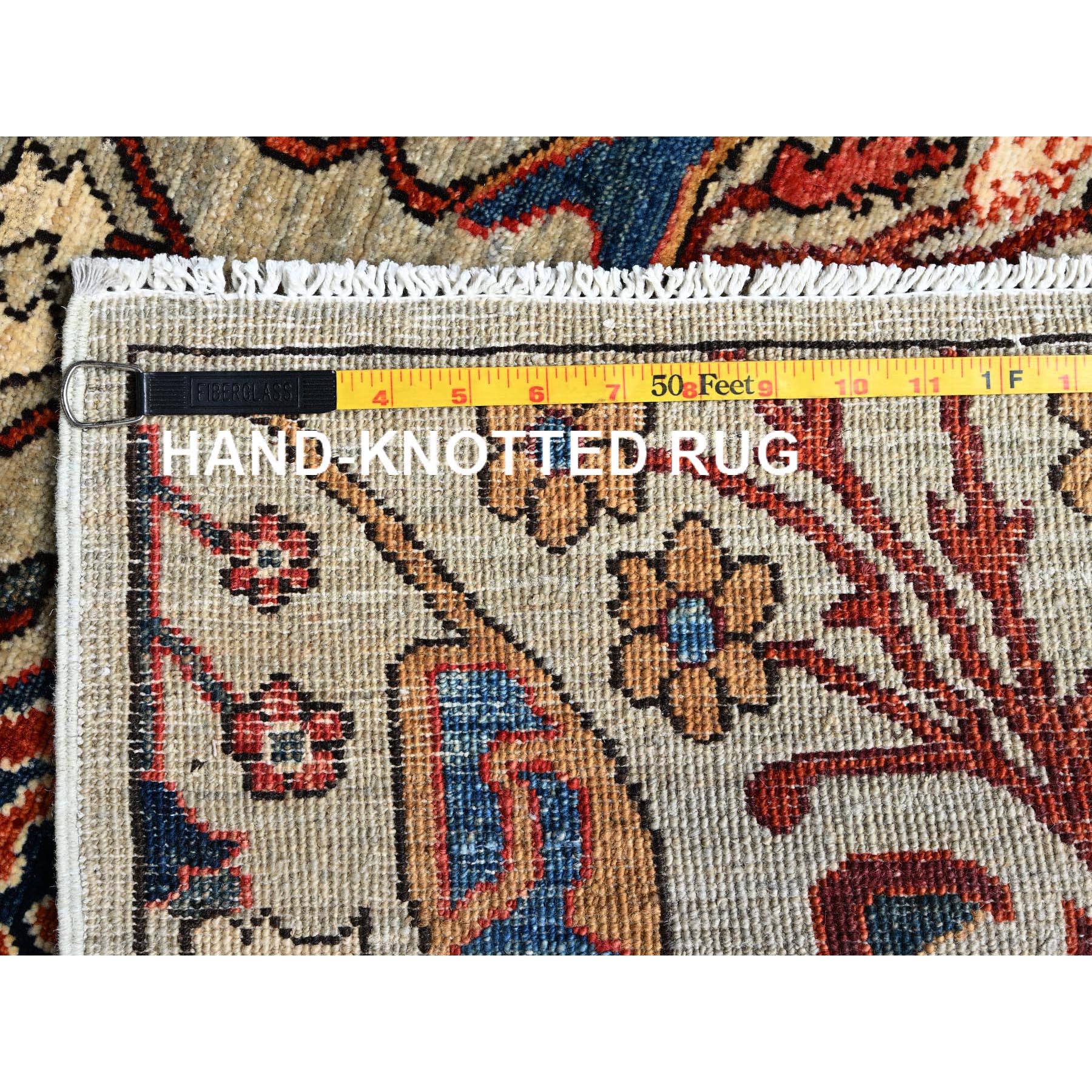 2'9"x9'10" Castle Gray, Bijar Garus Design, Aryana Grade, Vegetable Dyes, Soft Pile, High Mountain Wool, Hand Knotted, Densely Woven, Runner, Oriental Rug HR1071 - Image 7