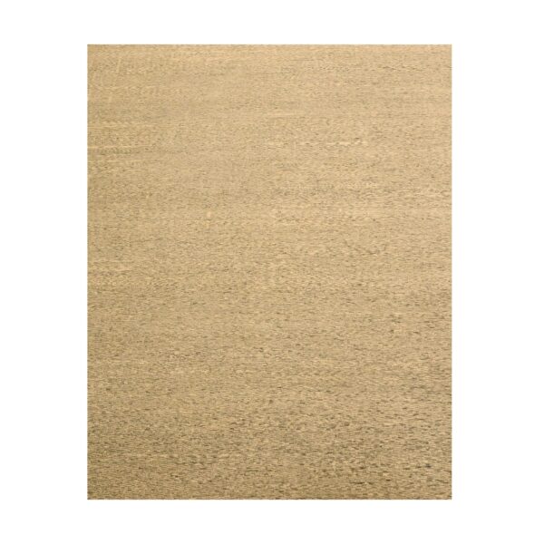 7'9"x9'7" Beige, Tone on Tone, Undyed Natural Wool, Grass Design, Hand Knotted, Oriental Rug HR76183