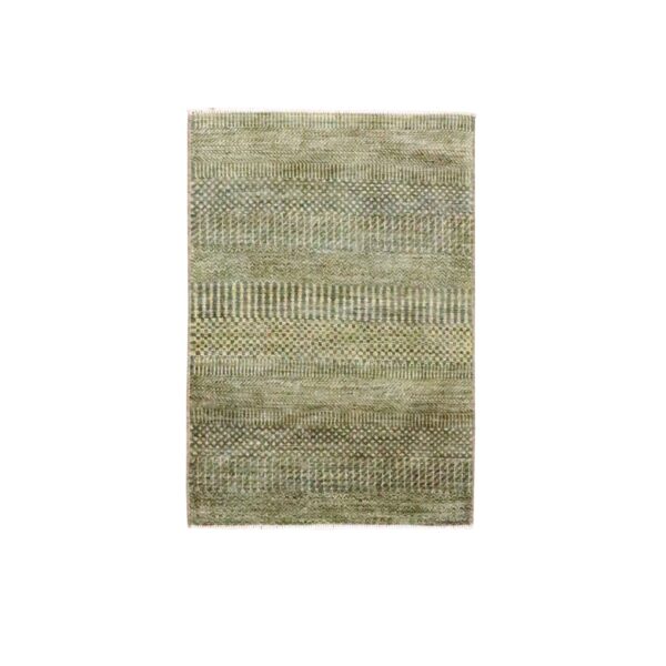 2'x3' Golden Brown, Tone on Tone, Lush and Plush, Sample, Modern Grass Design, Hand Knotted, Wool with touch of Silk, Mat, Oriental Rug HR76484
