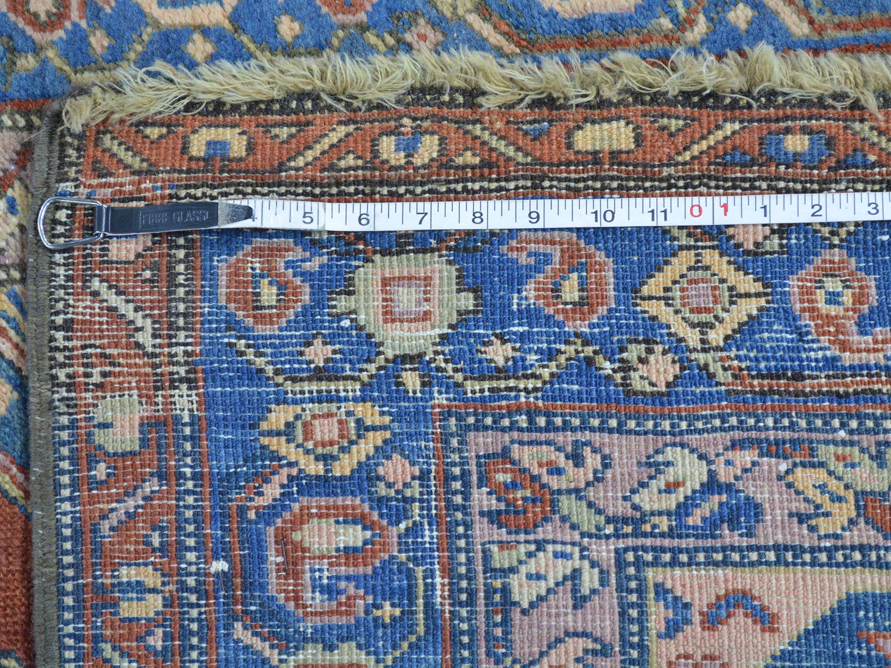 3'7"x14'2" Rust Red Antique North West Persian Even Wear Wide Runner Oriental Rug HR27175 - Image 5