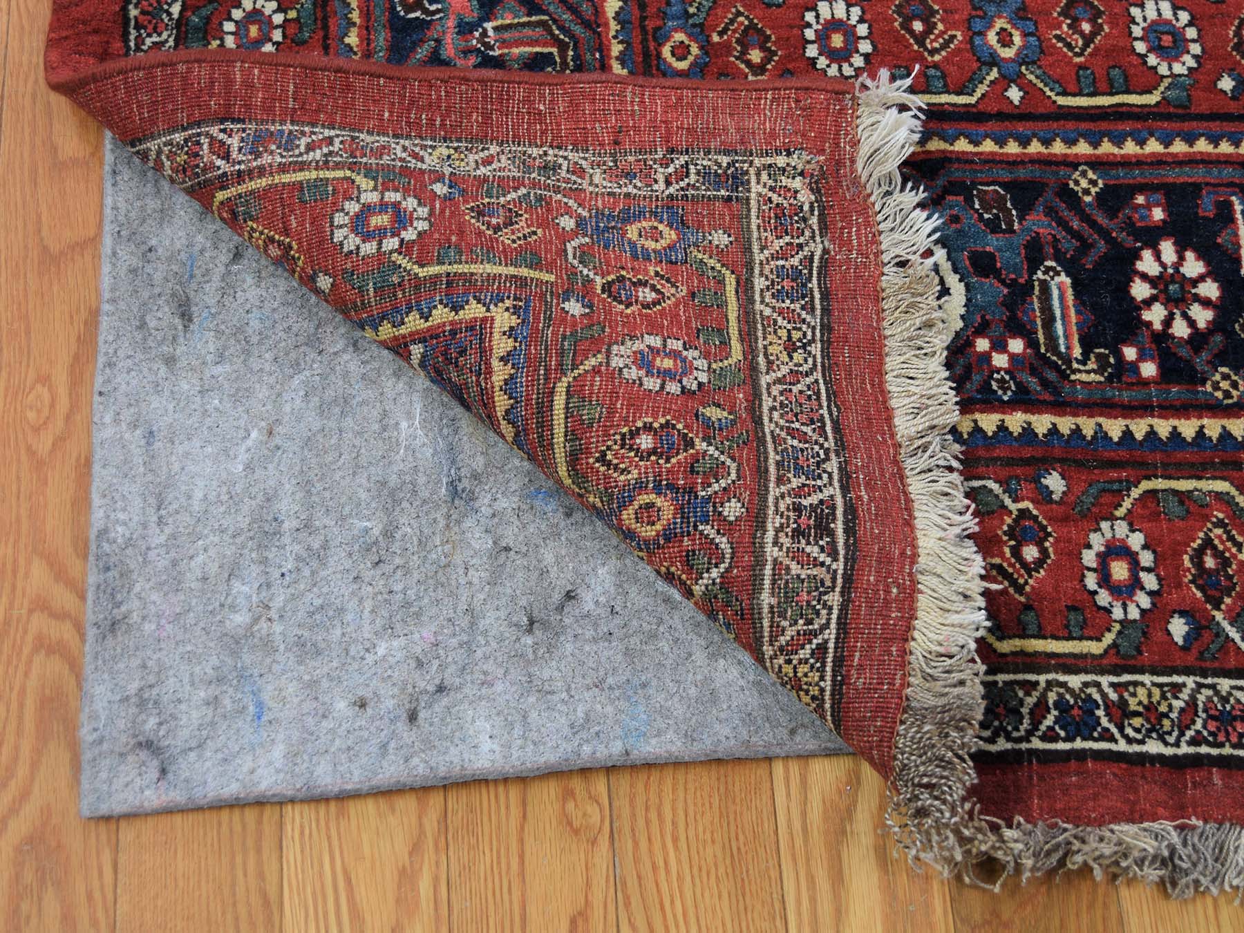 14'6"x19' Red Antique Persian Bijar Pure Wool Exc Condition Oversize Pure Wool Hand-Knotted Oriental Rug HR44876 - Image 5