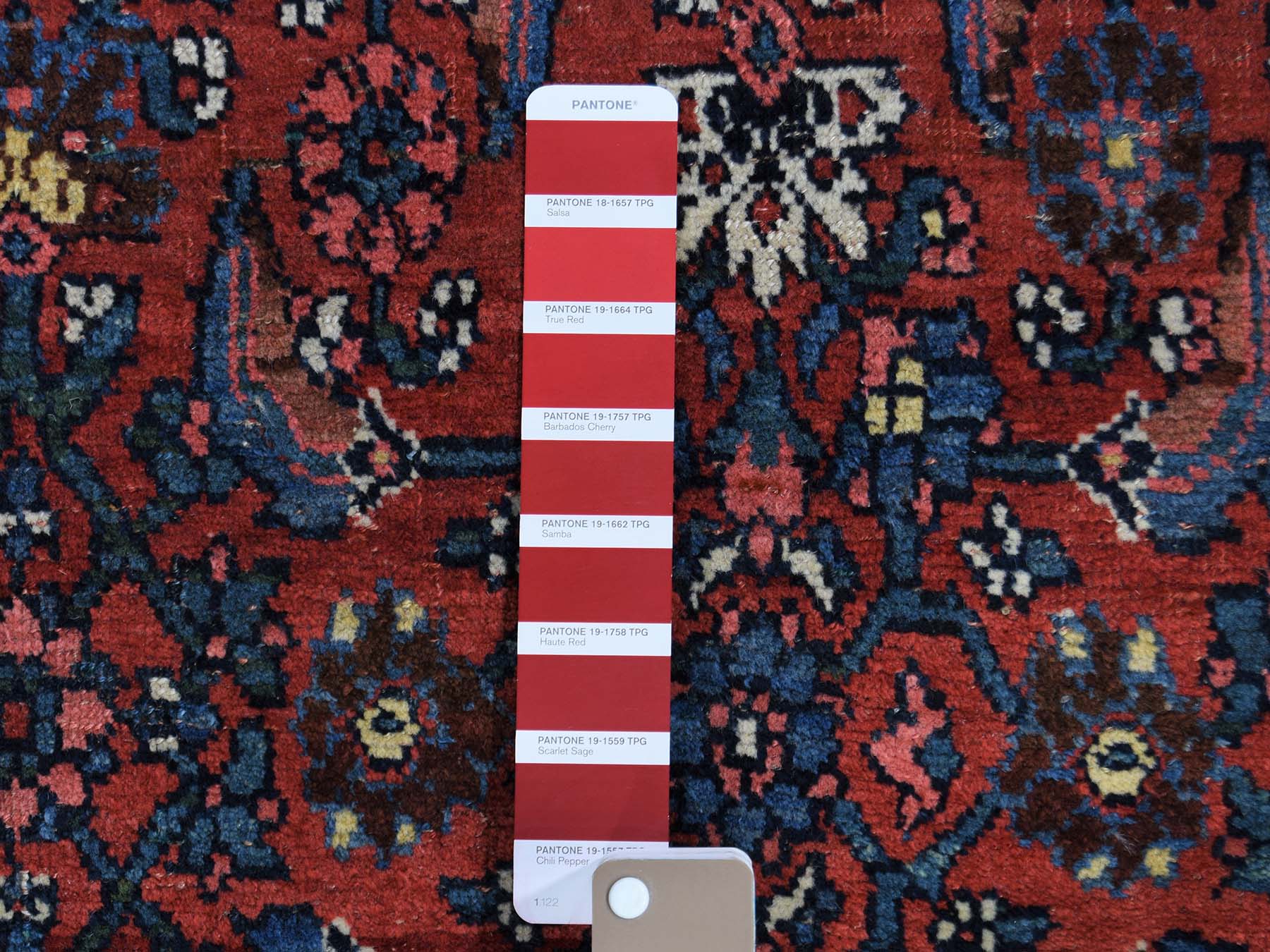 14'6"x19' Red Antique Persian Bijar Pure Wool Exc Condition Oversize Pure Wool Hand-Knotted Oriental Rug HR44876 - Image 8