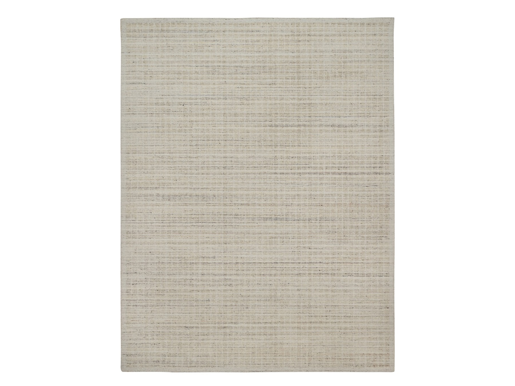 9'2"x12' Chiffon White, Modern Plain Decor Box Design, Pure Wool, Soft to the Touch, Loomed Knotted, Oriental Rug HR91682