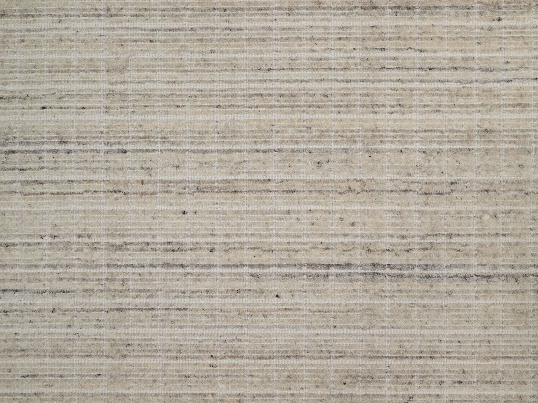 9'2"x12' Chiffon White, Modern Plain Decor Box Design, Pure Wool, Soft to the Touch, Loomed Knotted, Oriental Rug HR91682 - Image 8