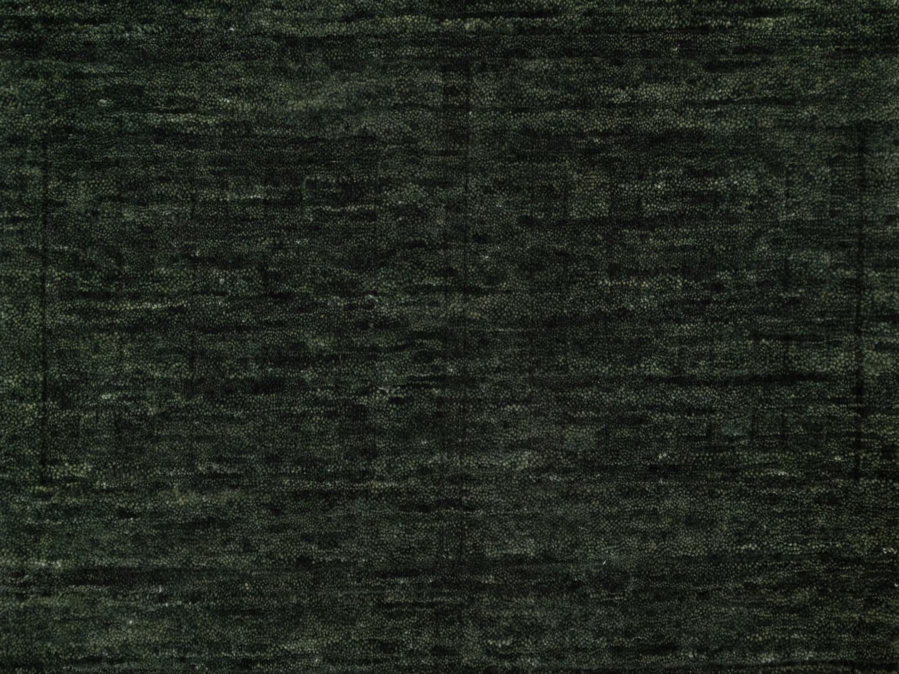 2'x2'8" Juniper Green, Plain Solid Design, Salt and Pepper Effect, Hand Loomed, Pure Wool, Sample, Mat, Oriental Rug HR91781 - Image 5