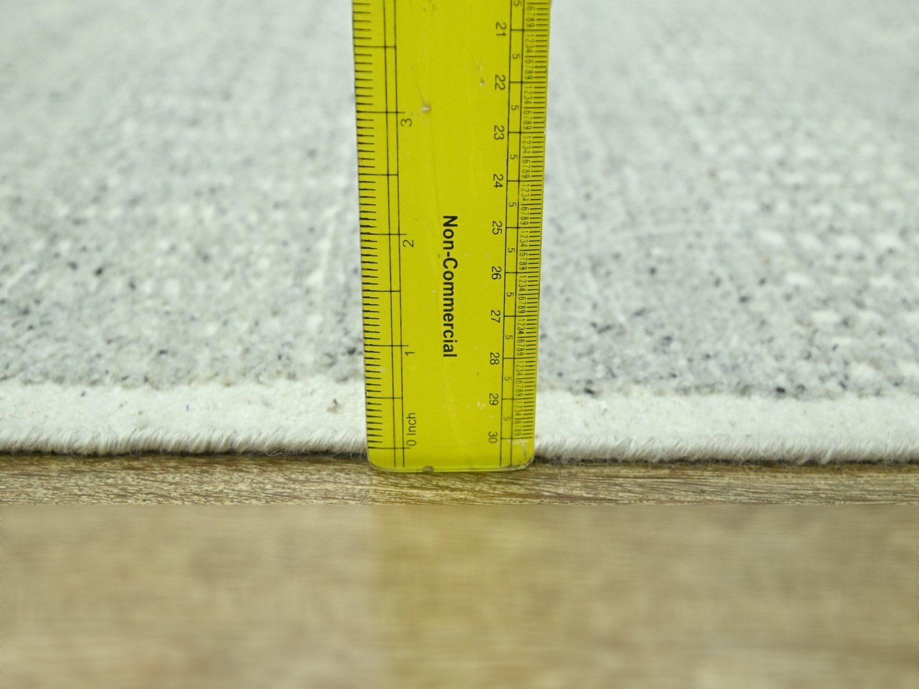 2'7"x10'3" Medium Gray, Oxidized and Distressed Grass Design with Exposed Warps, Hand Knotted, Natural Wool, Runner, Oriental Rug HR76758 - Image 5