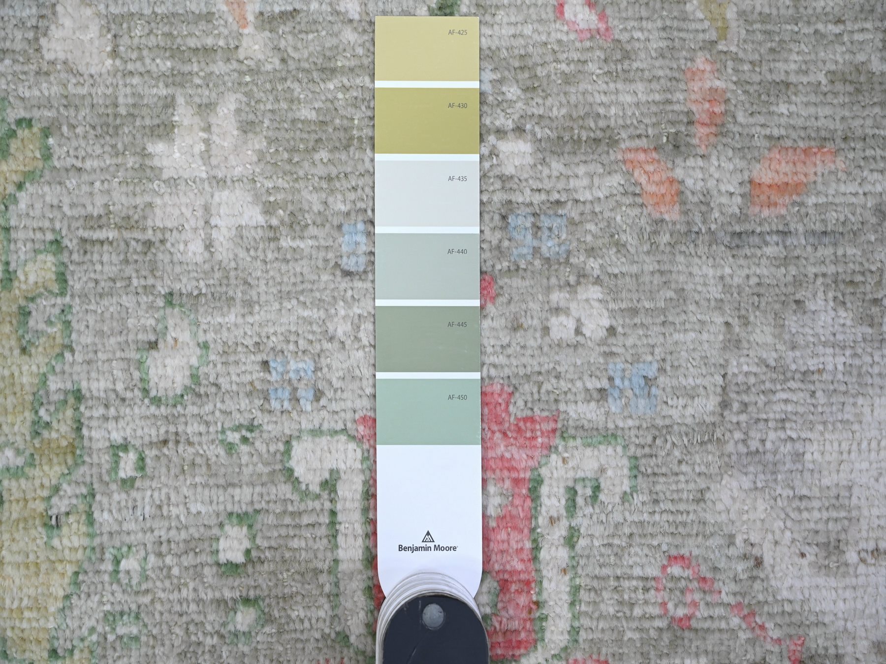 7'8"x9'10" Reseda Green, Natural Dyes, Wool Weft, Hand Knotted, Afghan Angora Oushak, Soft Pile, Tribal Willow And Cypress Design, Oriental Rug HR89155 - Image 7
