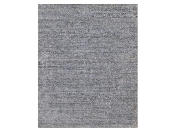 8'x10' Dove Gray, Tone on Tone Design, Modern, Hand Knotted, 100% Wool, Oriental Rug HR91806