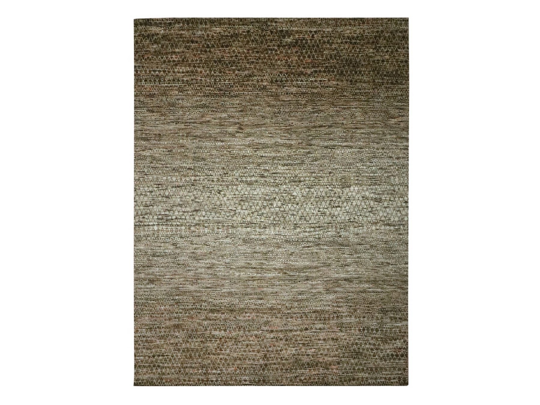 10'4"x14' Shades of Brown, Grass Design with Looped Pile, Hand Knotted, Pure Wool, Oriental Rug HR76849