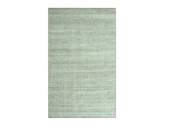 2'x3' Beaver Brown, Oxidized and Distressed Grass Design with Exposed Warps, Hand Knotted, 100% Wool, Mat, Sample, Oriental Rug HR76968