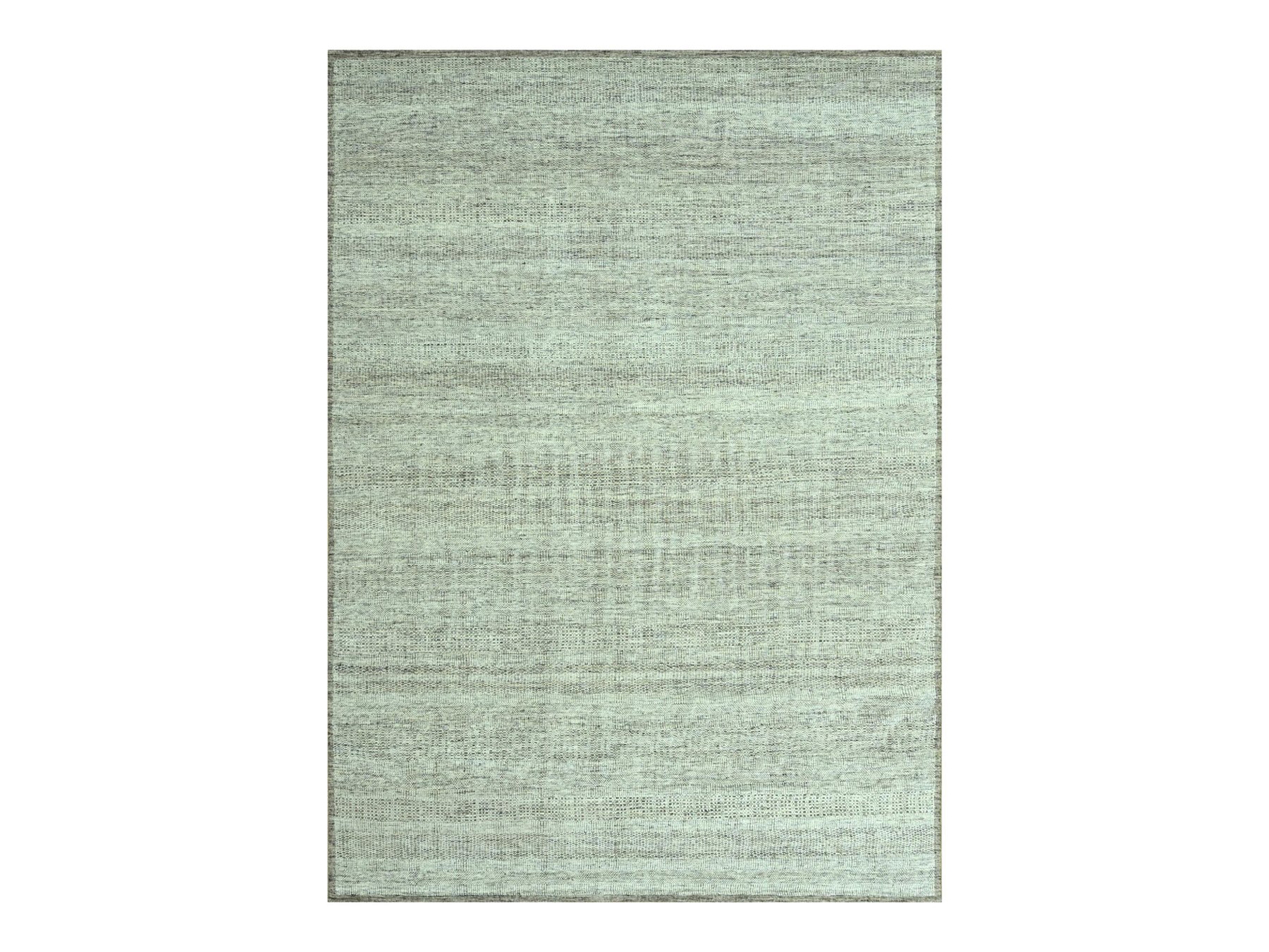 9'2"x12'3" Beaver Brown, Oxidized and Distressed Grass Design with Exposed Warps, Hand Knotted, 100% Wool, Oriental Rug HR76973