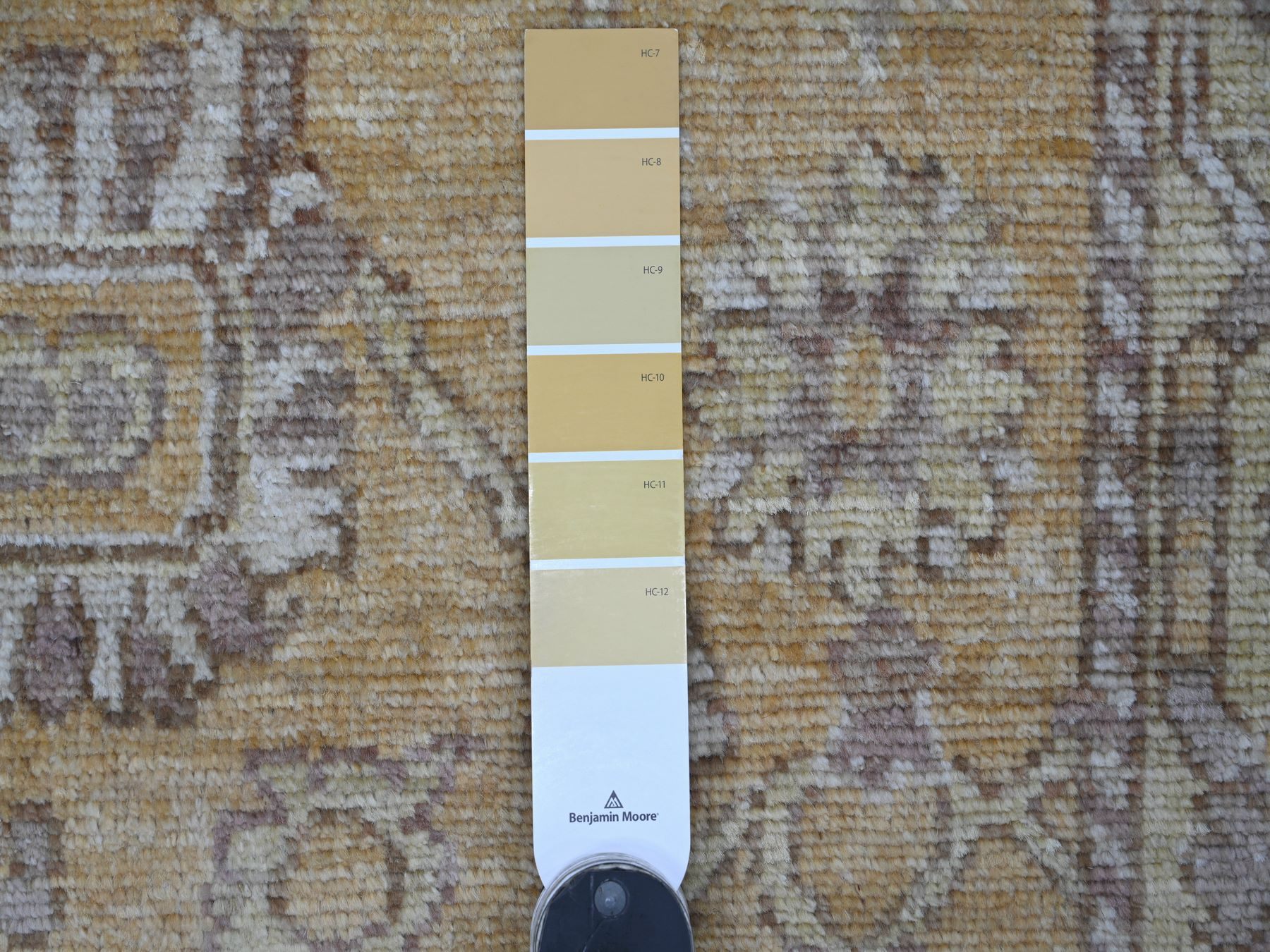 2'9"x6'2" Golden Brown, Afghan Angora Oushak with All Over Leaf Design, 100% Wool, Hand Knotted, Natural Dyes, Runner, Oriental Rug HR21583 - Image 3