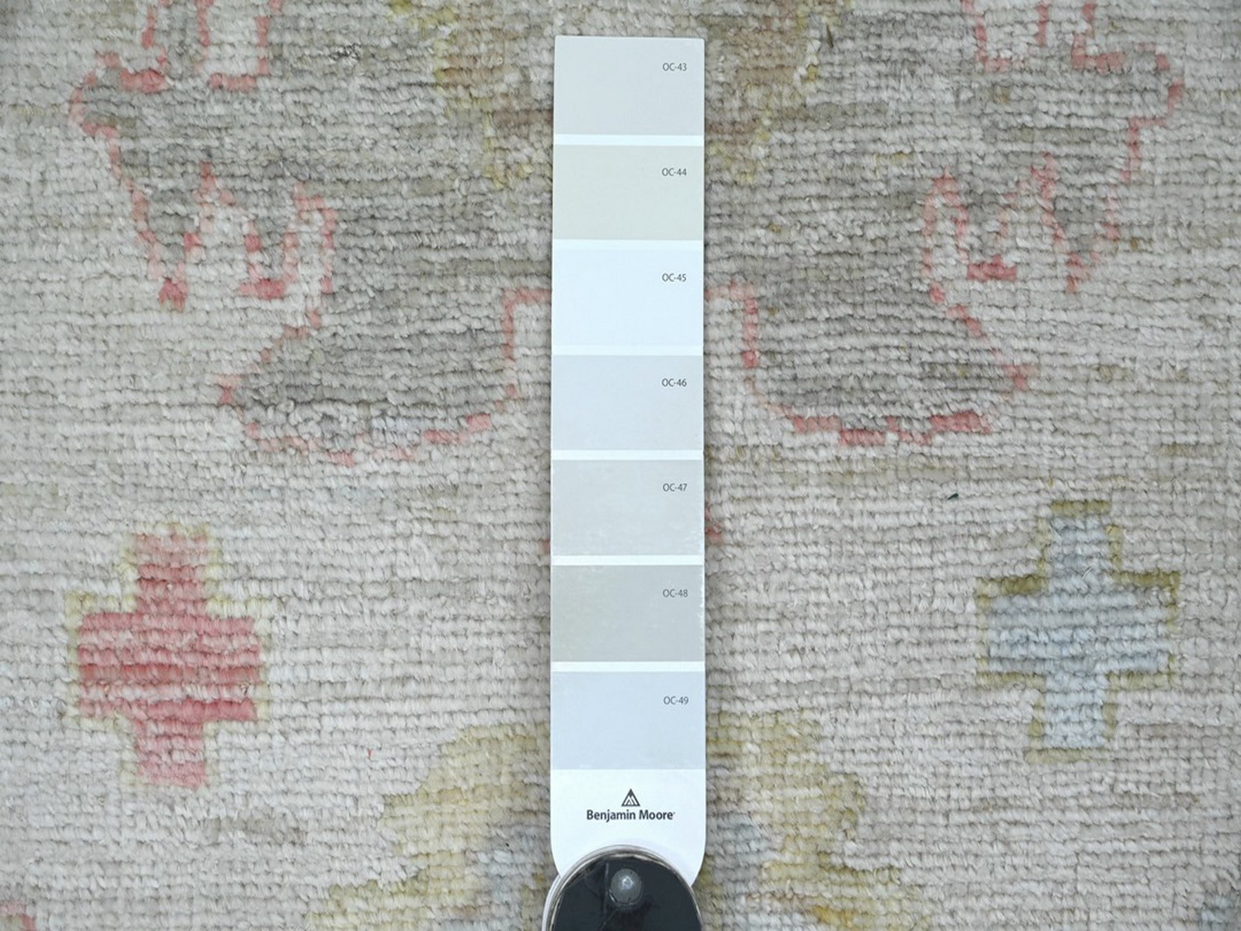 2'9"x15'7" Light Gray, Hand Knotted, Afghan Angora Oushak with All Over Leaf Design, 100% Wool, Vegetable Dyes, XL Runner, Oriental Rug HR22530 - Image 3