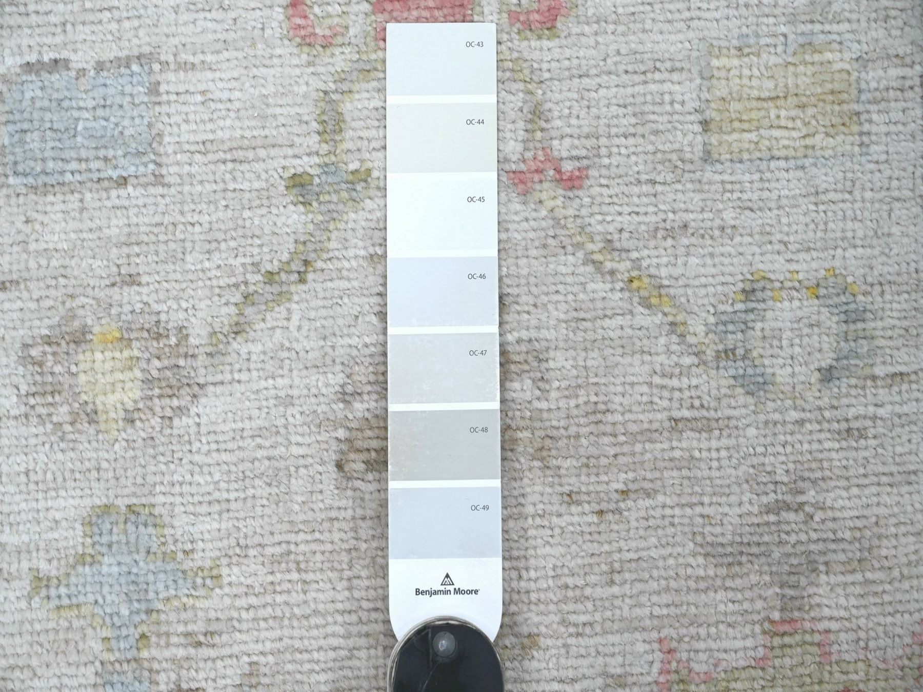 2'10"x15'6" Light Gray, Afghan Angora Oushak with All Over Leaf Design, Hand Knotted, 100% Wool, Vegetable Dyes, XL Runner, Oriental Rug HR22941 - Image 3