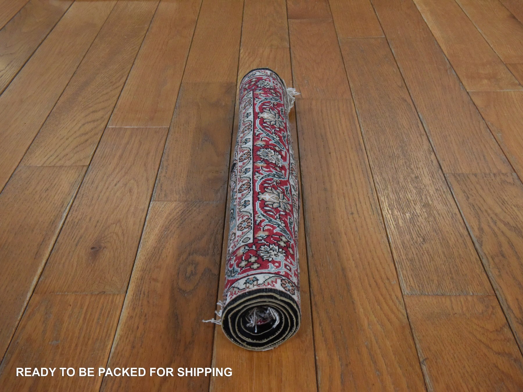 1'6"x2' Chocolate Brown, Chinese, Medallion Design, Pure Silk, Hand Knotted, 400 KPSI, Mat, Oriental Rug HR78592 - Image 9