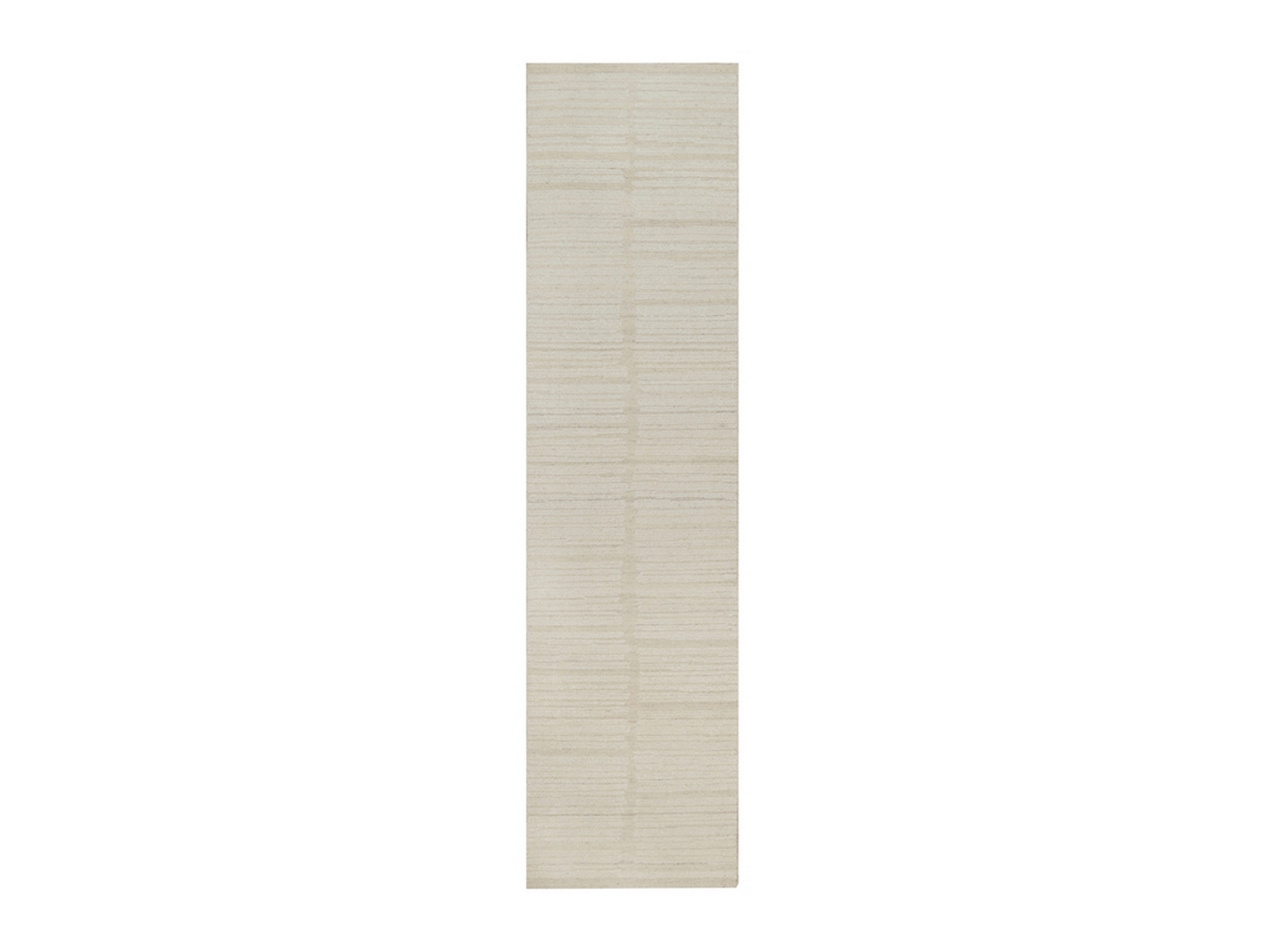 2'6"x10'3" Lace White, Modern, Piled Flat Weave, Tone on Tone, Textured, Hand Knotted, Undyed Natural Wool, Runner, Oriental Rug HR92249