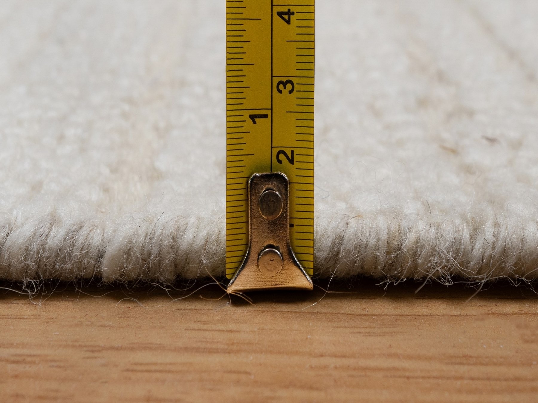 2'6"x10'3" Lace White, Modern, Piled Flat Weave, Tone on Tone, Textured, Hand Knotted, Undyed Natural Wool, Runner, Oriental Rug HR92249 - Image 7