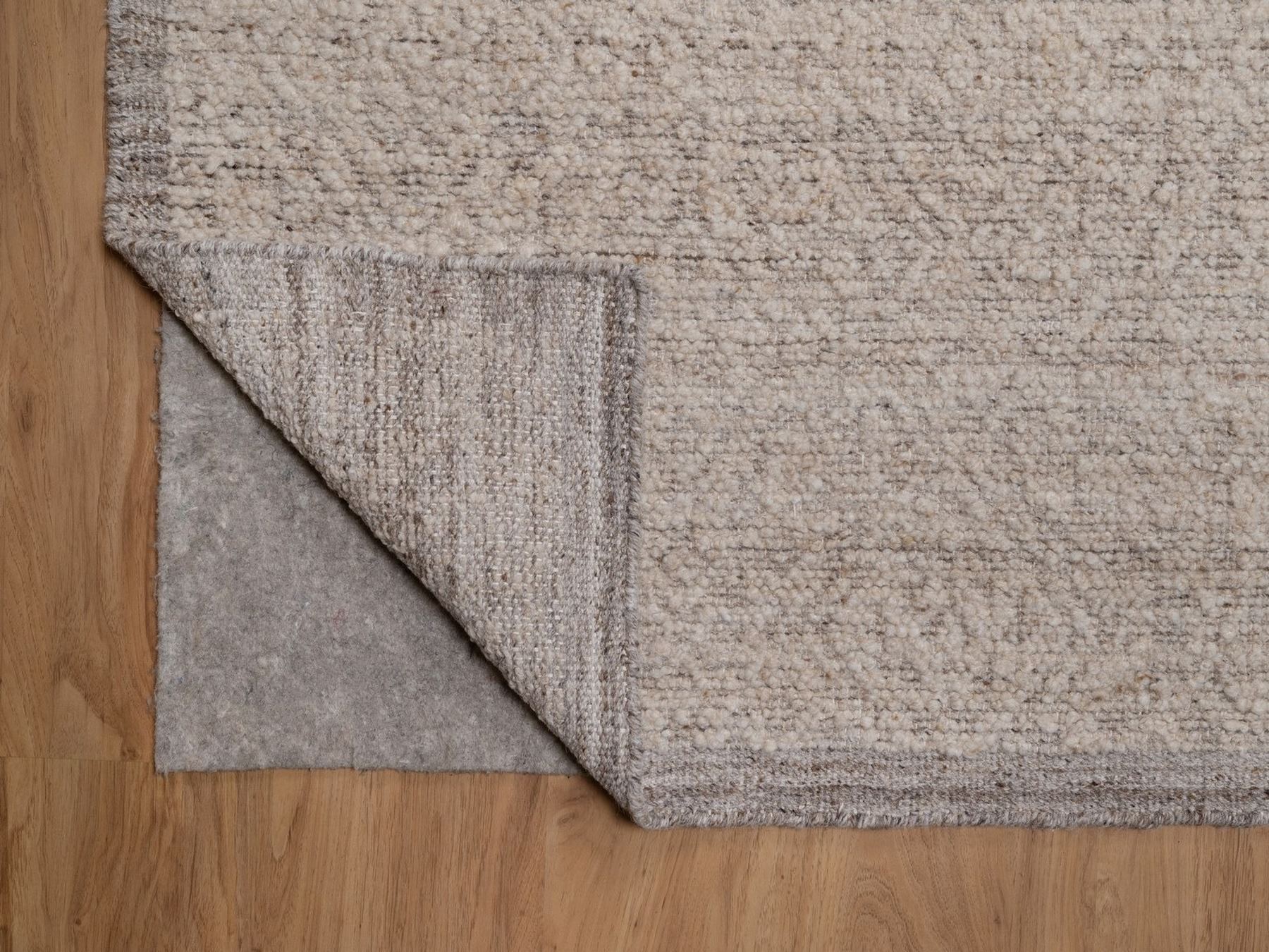 10'1"x14' Beaver Brown, Hand Knotted, Modern Variegated Design, Natural Undyed Wool, Piled Flat Weave, Textured, Tone on Tone, Oriental Rug HR92292 - Image 4