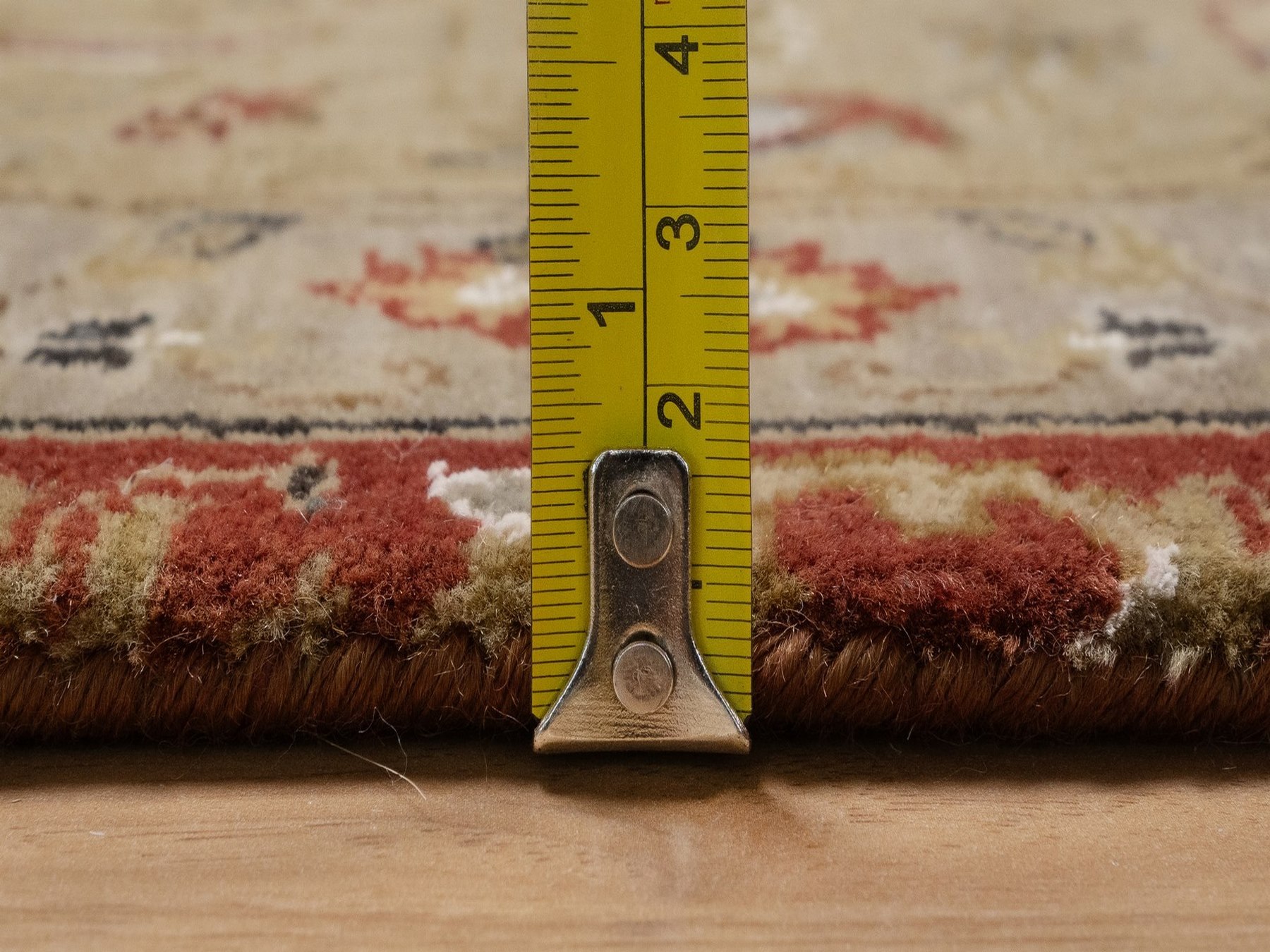 5'6"x7'9" Barn Red, Hereke with All Over Design, 300 KPSI, Wool and Silk, Hand Knotted, Oriental Rug HR92327 - Image 7