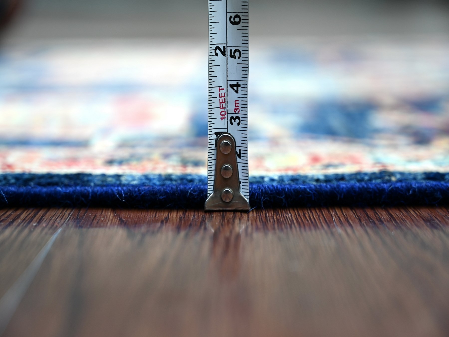 2'7"x21'8" Yale Blue, Aryana Grade, Northwest Persian with All Over Design, Vegetable Dyes, High Mountain Wool, Hand Knotted, Densely Woven, XL Runner, Oriental Rug HR21185 - Image 5