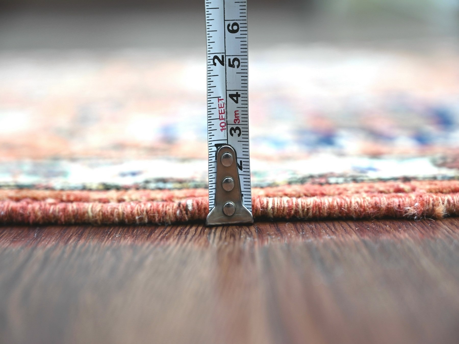 2'8"x19' Coral Red, Northwest Persian All Over Design, Aryana Grade, Hand Knotted, Vegetable Dyes, Soft Pile, High Mountain Wool, Densely Woven, XL Runner, Oriental Rug HR21317 - Image 5