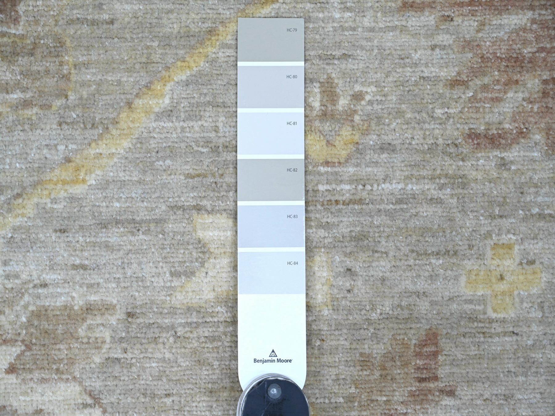 8'8"x12' Spanish Gray, Peshawar with Ziegler Mahal Design, Hand Knotted, High Mountain Wool, Denser Weave, Oriental Rug HR22227 - Image 7