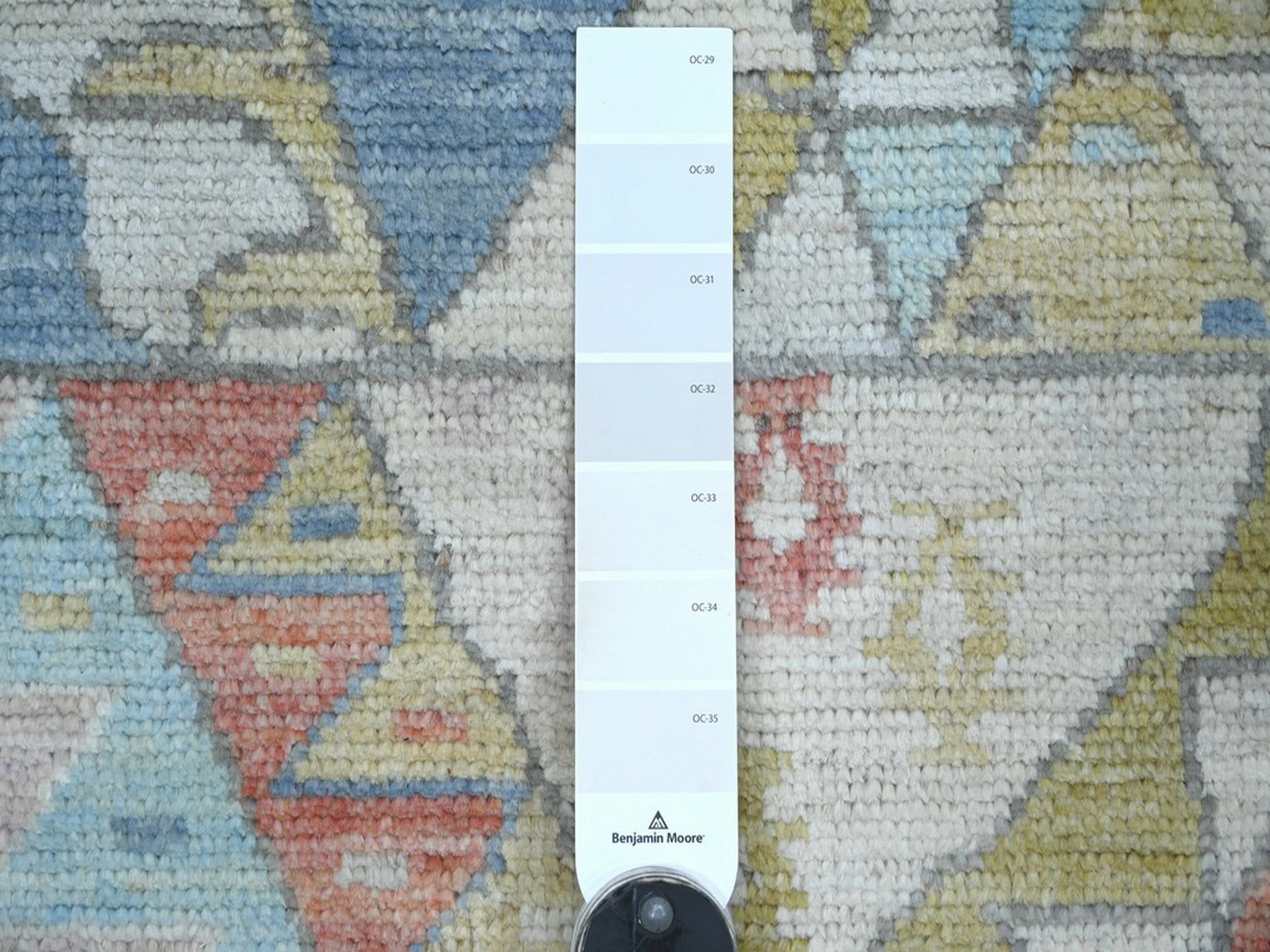 2'10"x7'7" Colorful, Hand Knotted, Anatolian Village Inspired with Patch Work Design, Natural Dyes, Denser Weave, Soft and Velvety Wool, Runner, Oriental Rug HR22513 - Image 3