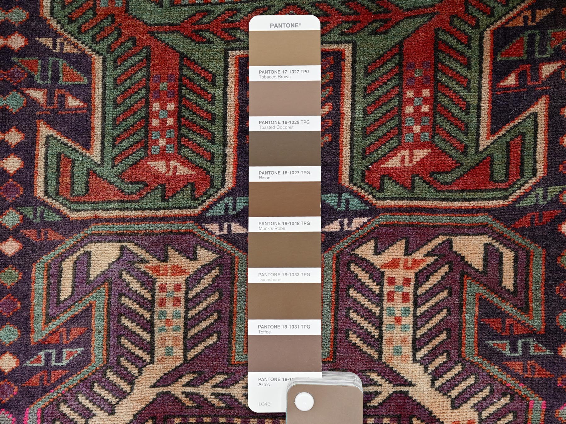 2'10"x9'9" Dark Mulberry Purple, 100% Wool, Vintage Northwest Persian with Geometric Medallions, Worn Down and Distressed, Hand Knotted, Zero Pile, Sides and Ends Professionally Secured, Runner, Oriental Rug HR2176 - Image 4