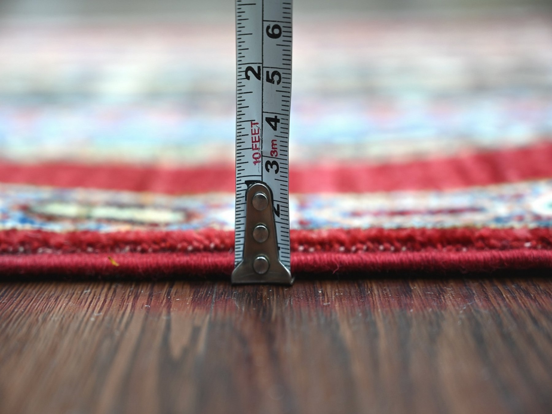 2'x6'1" Colorful, Vegetable Dyes, Natural Wool, Hand Knotted, Afghan Super Kazak with Shawl Design, Narrow Runner, Oriental Rug HR22143 - Image 5