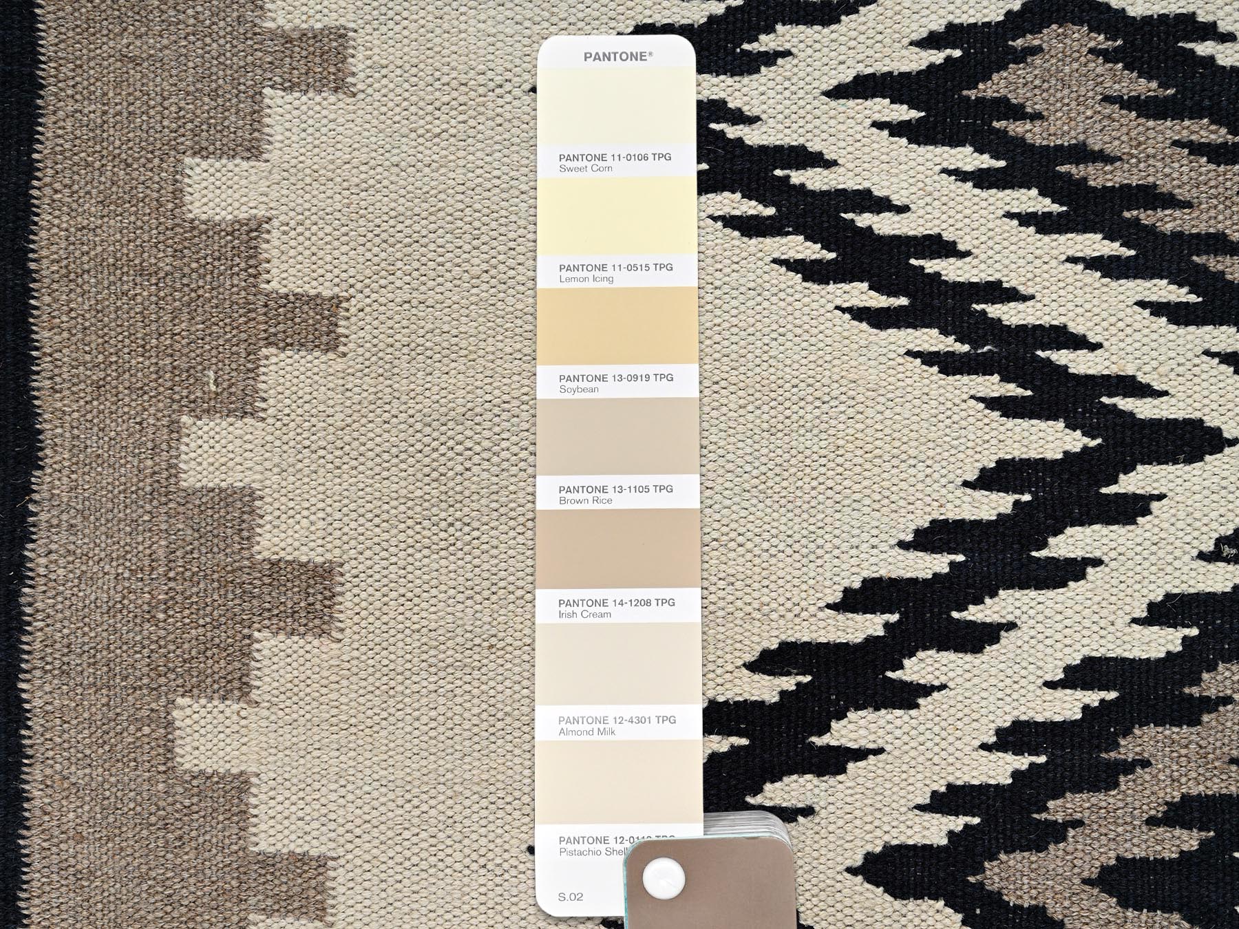 5'2"x7' Khaki Brown, American Indian Southwest Geometric Design, Flat Weave, Hand Woven, 100% Wool, Oriental Rug HR2326 - Image 5