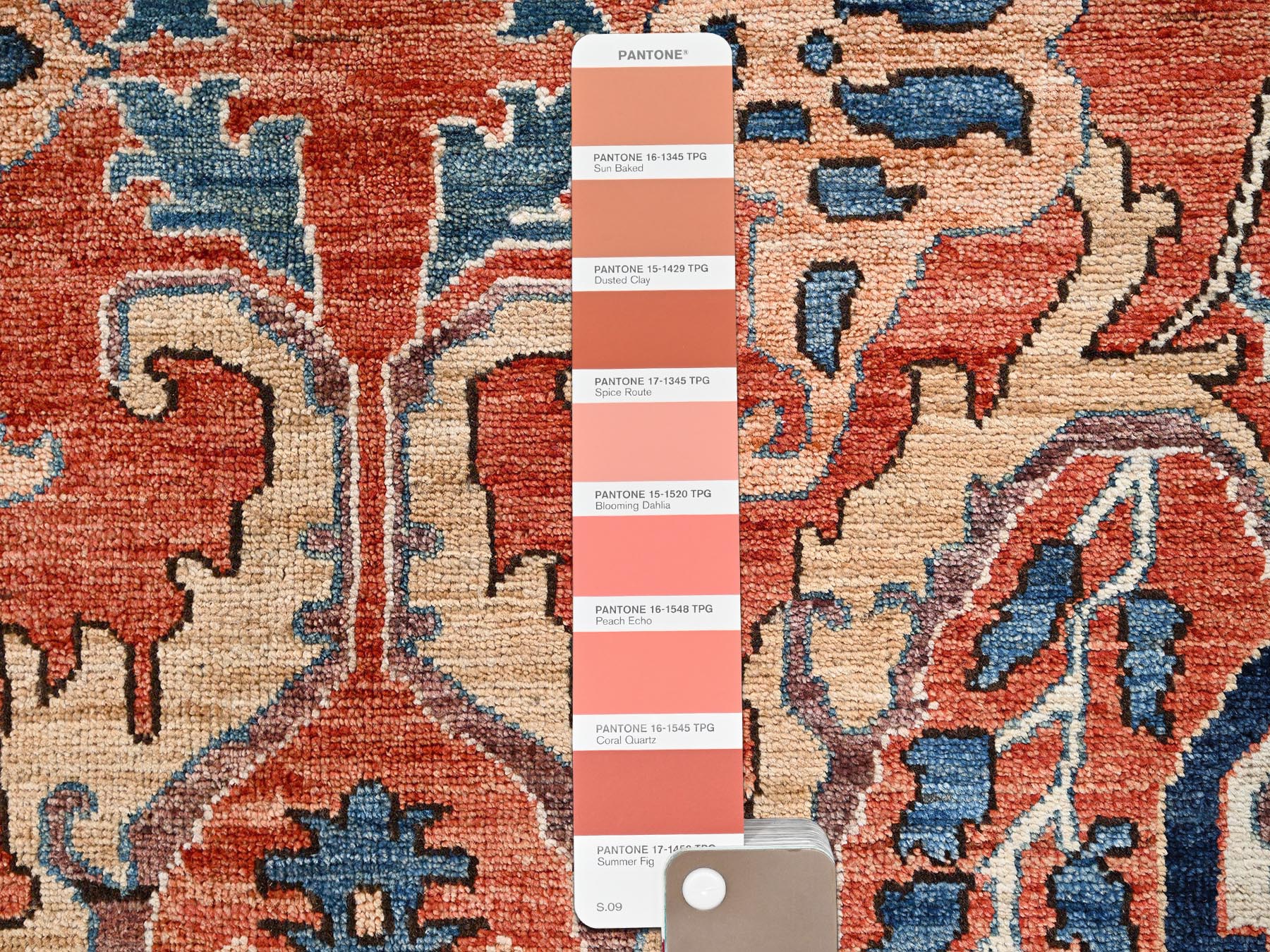 10'x14' Burnt Orange, Bijar Garus Design, High Mountain Wool, Hand Knotted, Vegetable Dyes, Aryana Collection, Soft Pile, Densely Woven, Oriental Rug HR2358 - Image 8