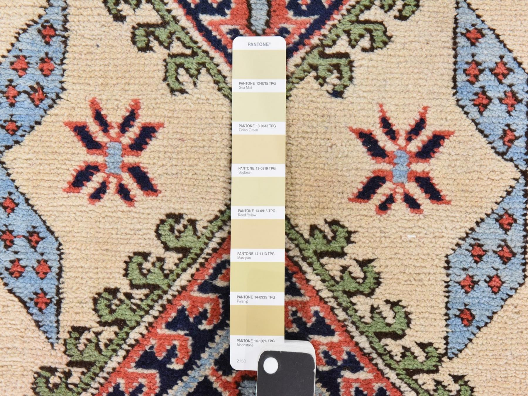 2'6"x13'1" Reed Yellow, Vintage Persian Meshkin, Full Pile and Clean, 100% Wool, Hand Knotted, Runner, Oriental Rug HR78441 - Image 4
