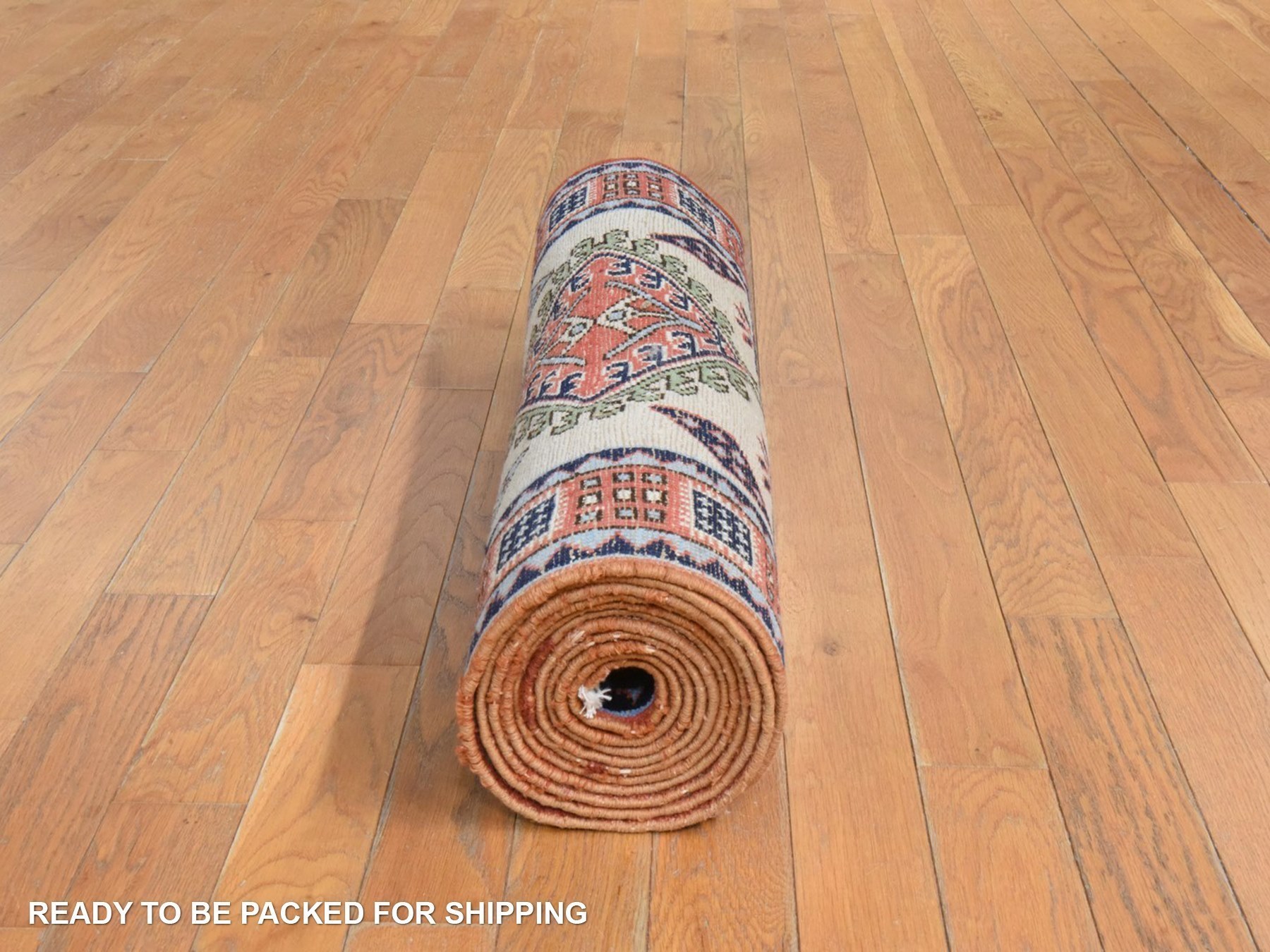 2'6"x13'1" Reed Yellow, Vintage Persian Meshkin, Full Pile and Clean, 100% Wool, Hand Knotted, Runner, Oriental Rug HR78441 - Image 7