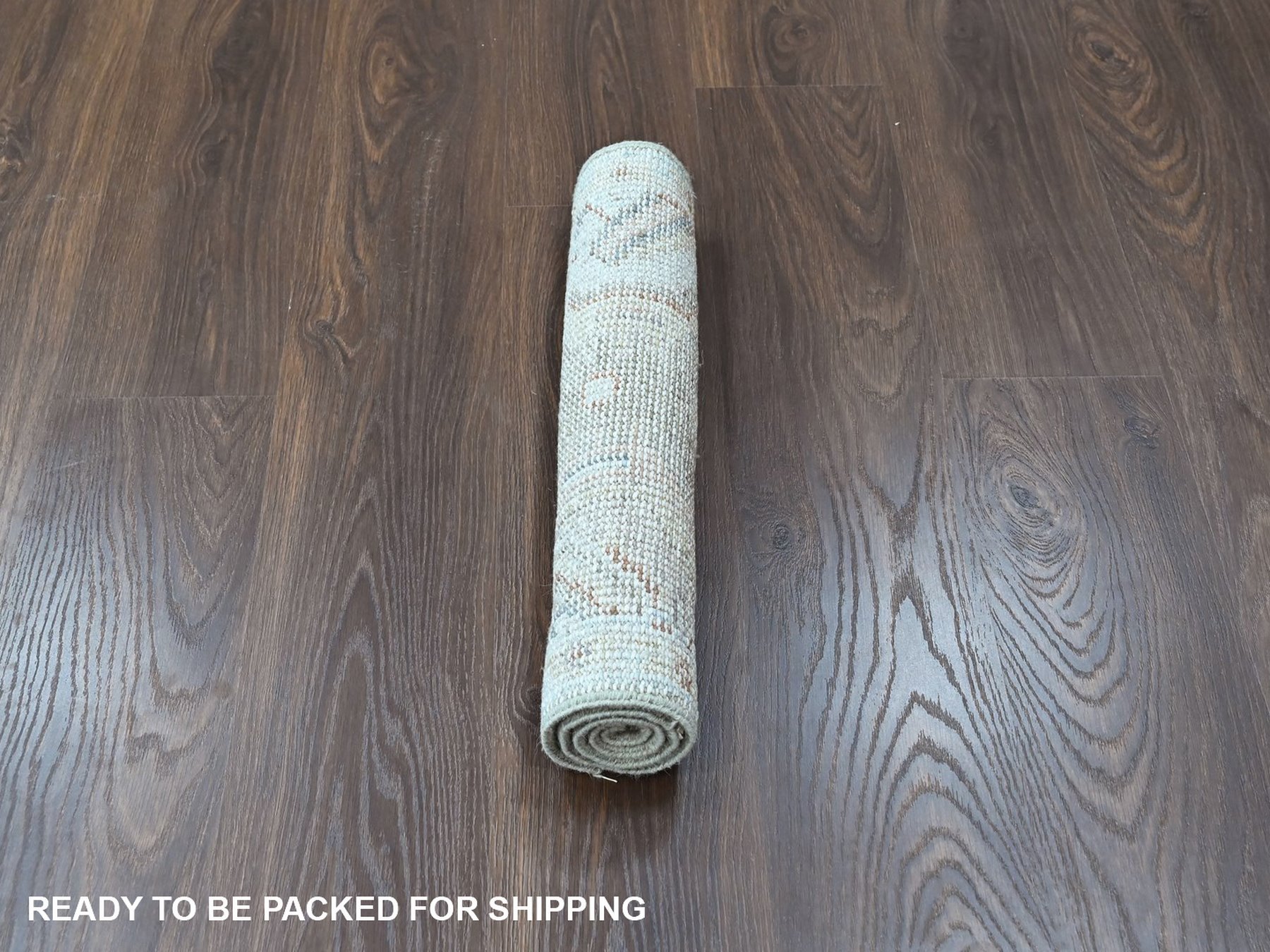 2'x3' Sage Green, Supple Collection, Oushak Design, Soft and Velvety Wool, Hand Knotted, Vegetable Dyes, Mat, Sample, Oriental Rug HR10468 - Image 5