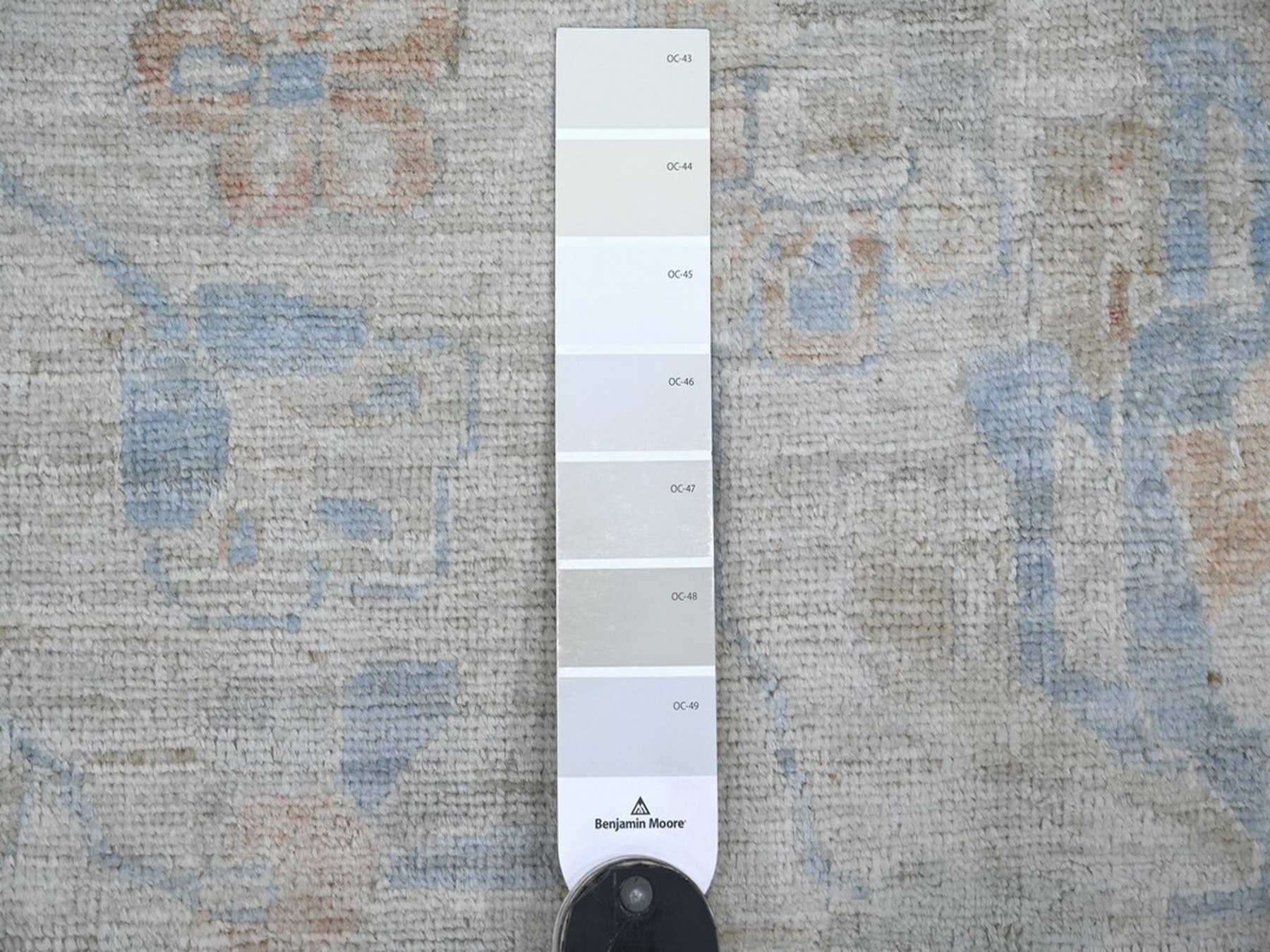 11'9"x14' Light Gray, Mahal All Over Design, Shiny Wool, Hand Knotted, Denser Weave, Oriental Rug HR22130 - Image 7