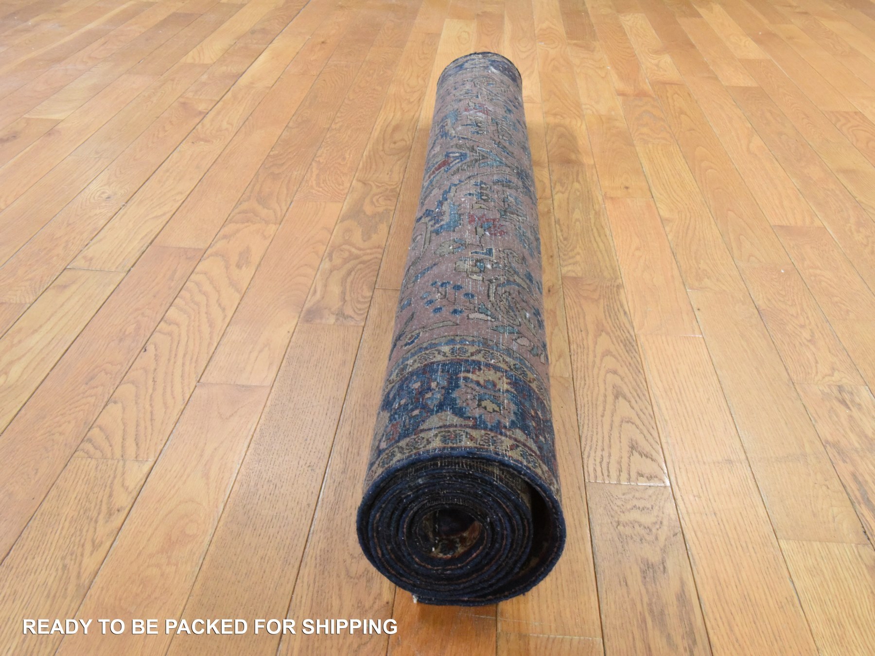 4'3"x6'4" Caramel Brown, Antique Persian Sarouk, Excellent Condition, Full Pile and Soft, Hand Knotted, 100% Wool, Oriental Rug HR78633 - Image 8